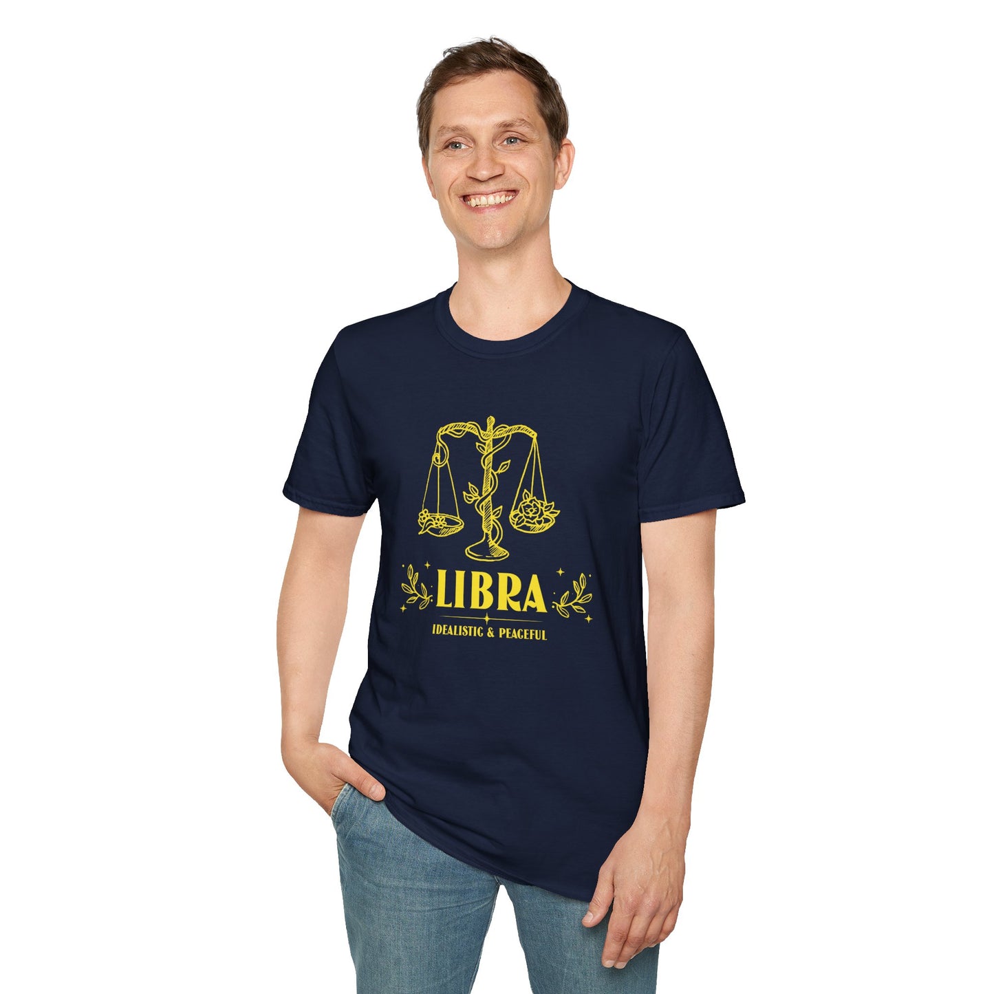 T-Shirt "Libra: Idealistic and Peaceful" | Menu