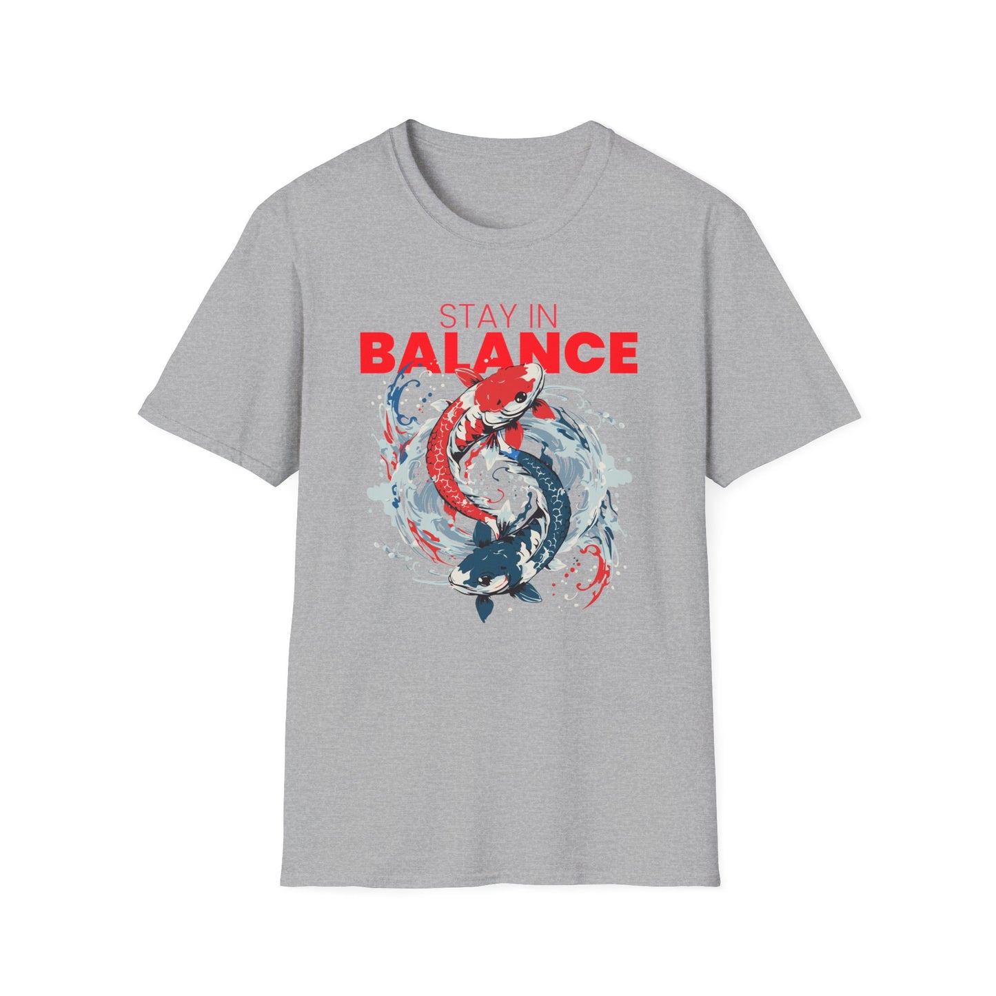 T-Shirt "Stay in Balance: Ying Yang Fish" | Men | Romero's - Style with Purpose