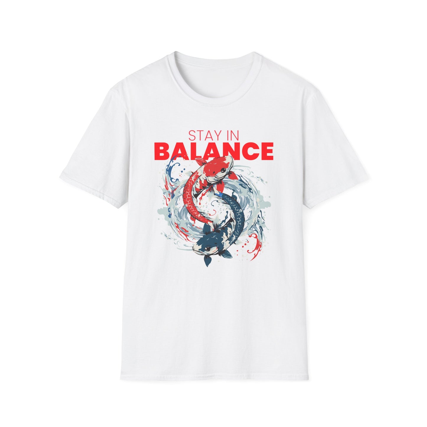 T-Shirt "Stay in Balance: Peces Ying Yang" | Men | Romero's - Estilo con Intención