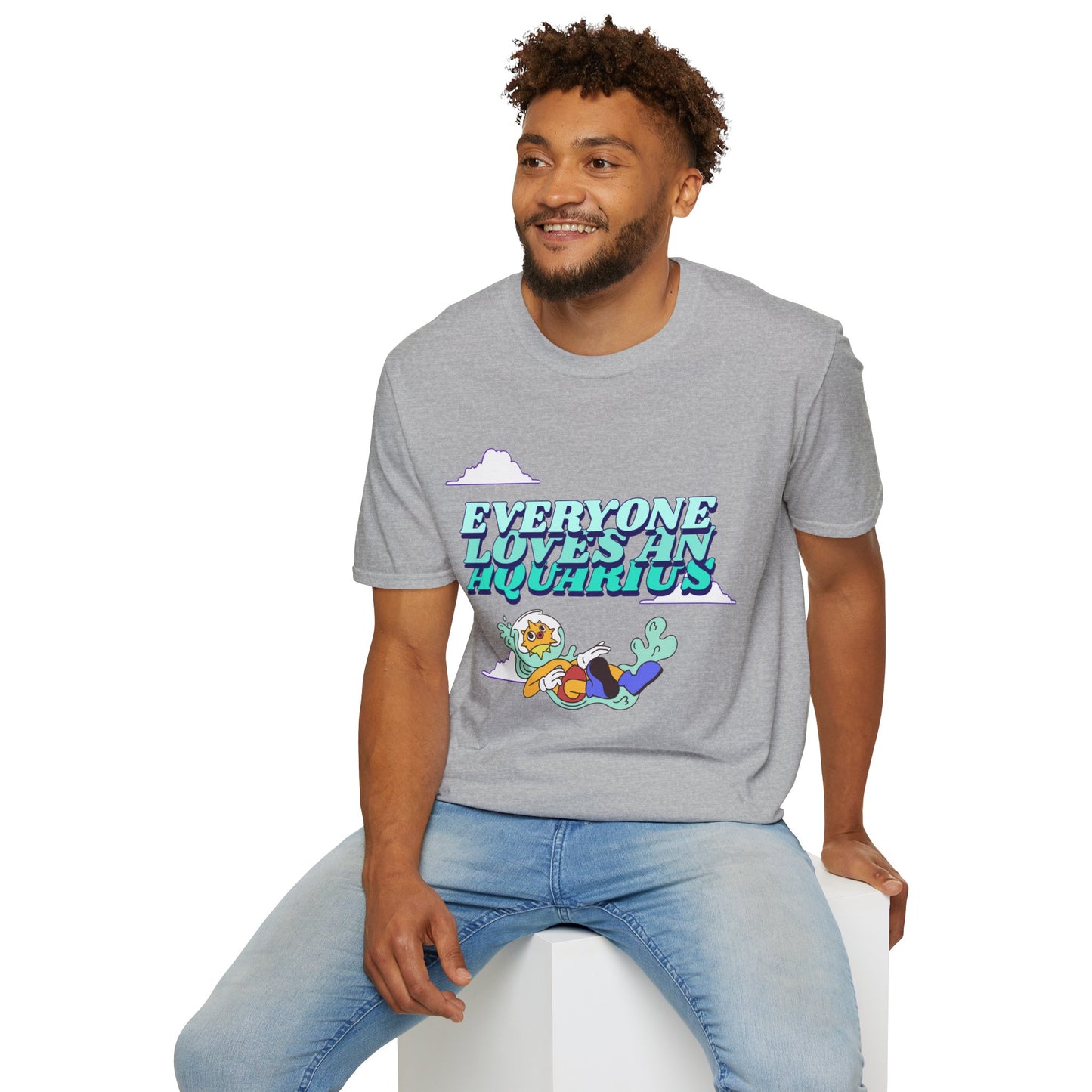 T-Shirt "Everyone loves an Aquarius" | Menu