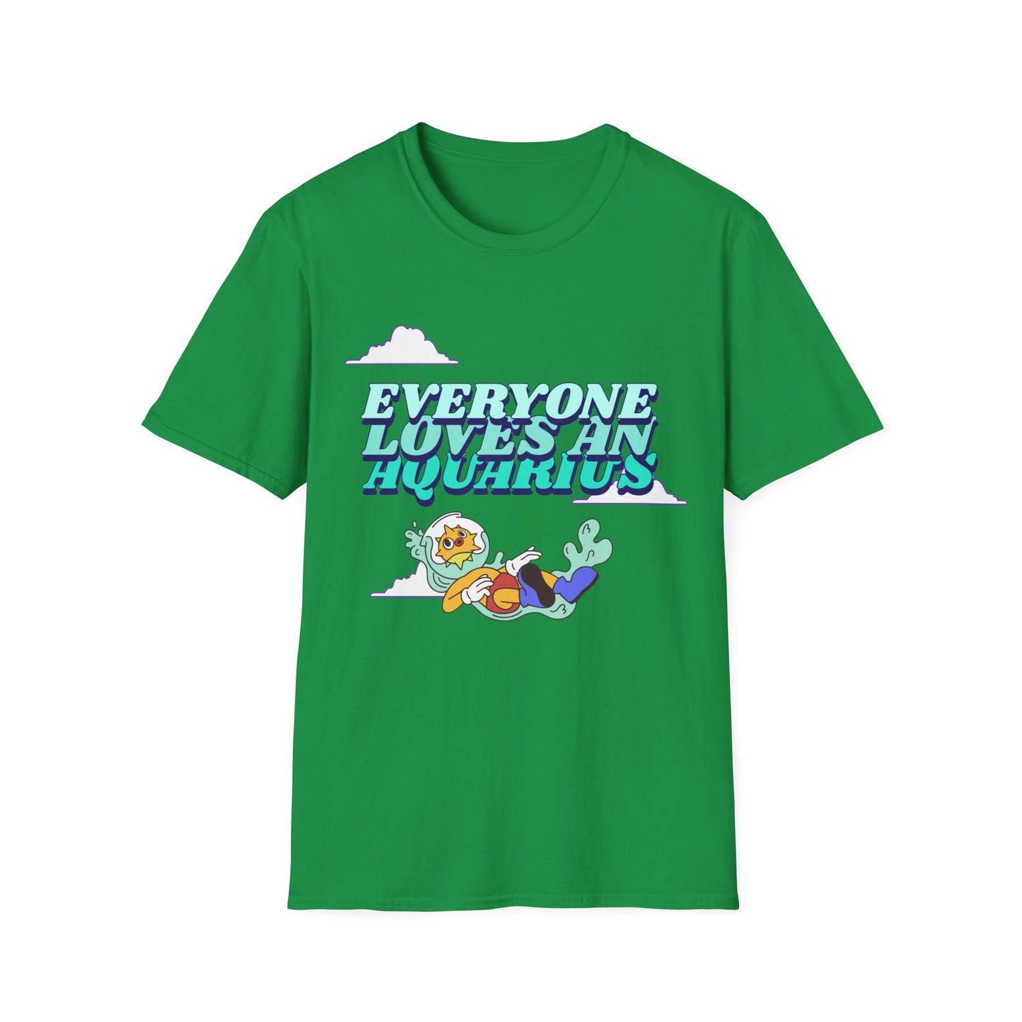 T-Shirt "Everyone loves an Aquarius" | Menu