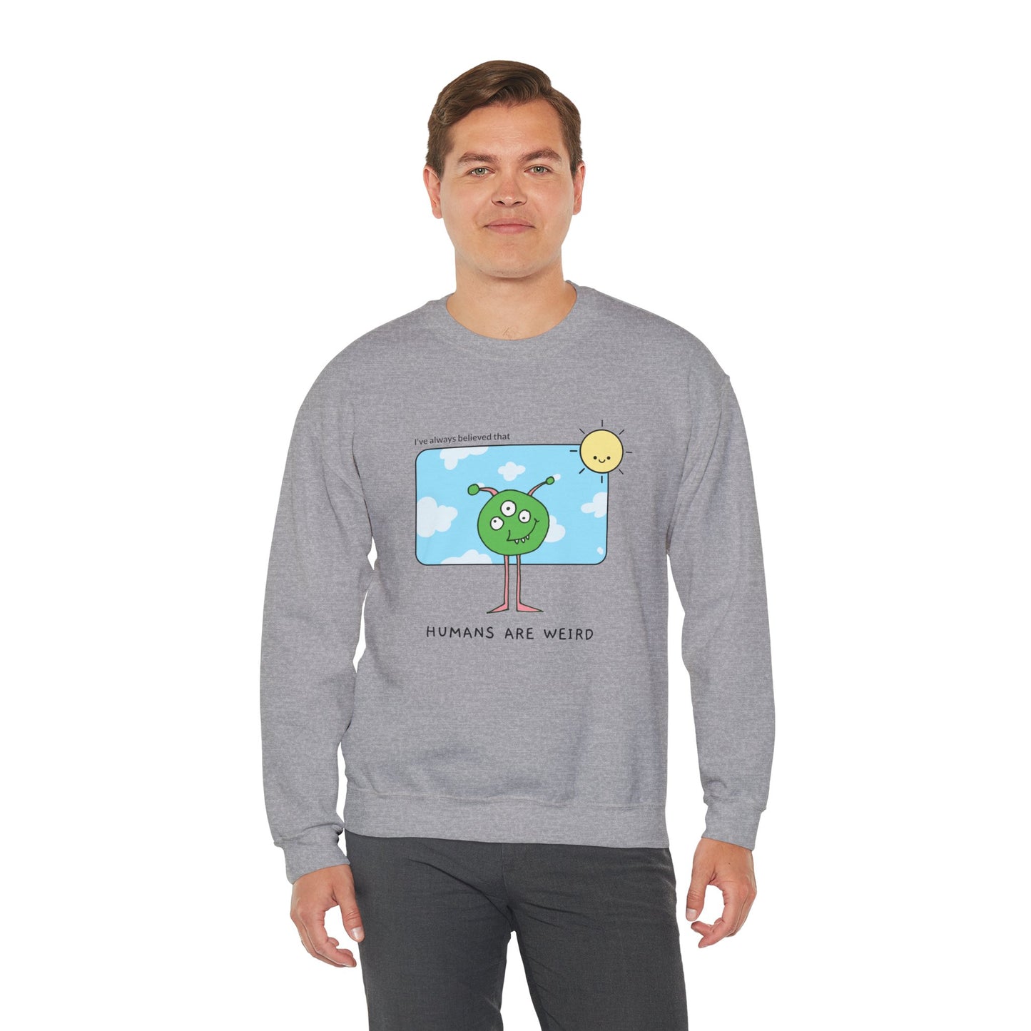 Sweatshirt "Humanos são estranhos" - Homem