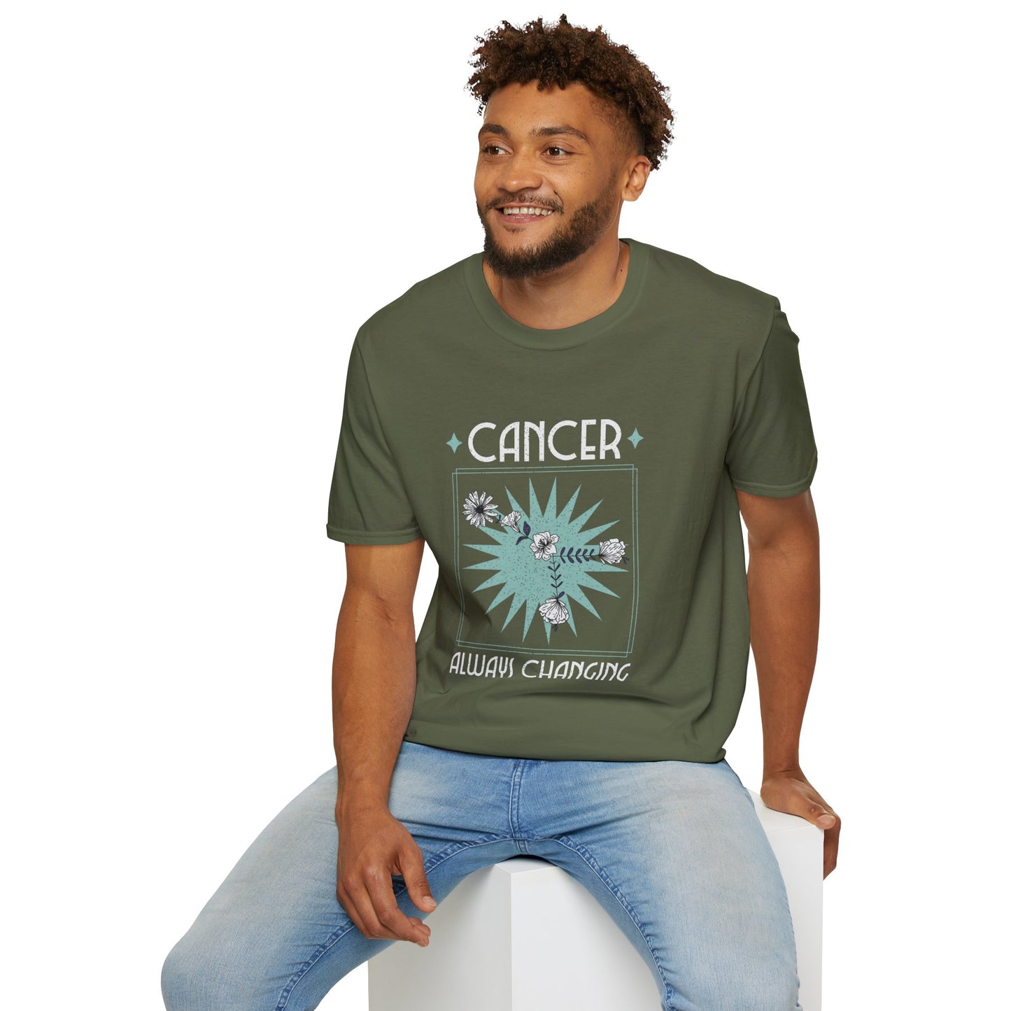 T-Shirt "Câncer: Sempre Mudando" - Homem