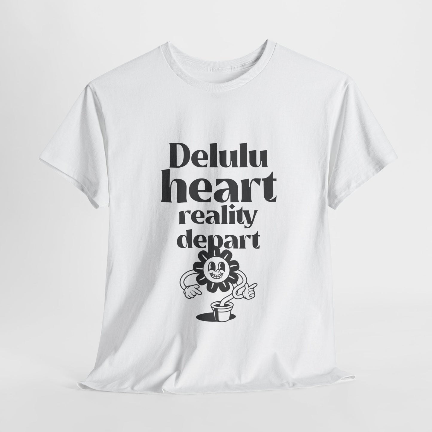 Camiseta -"Delulu Heart, Reality Depart" - Mulher - Romero's