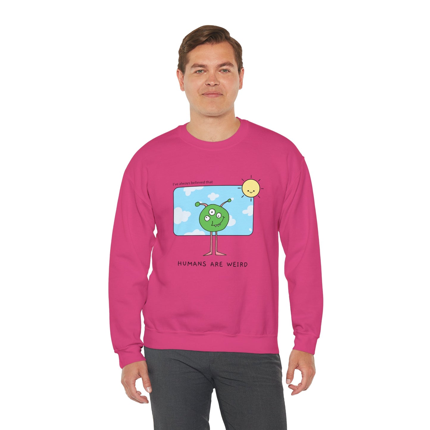 Sweatshirt "Humanos são estranhos" - Homem