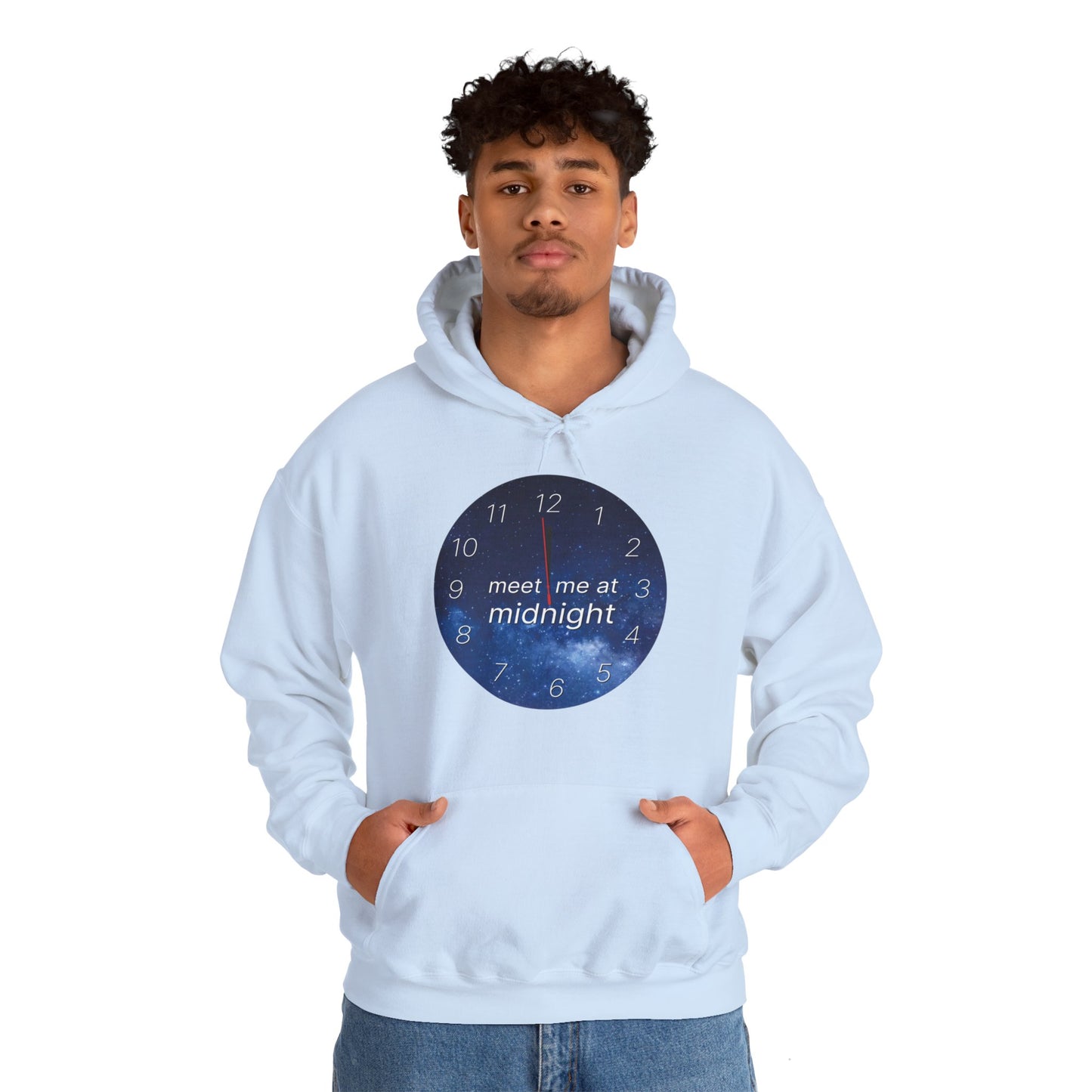 Switshirt with Hood "Meet me at Midnight" - Man