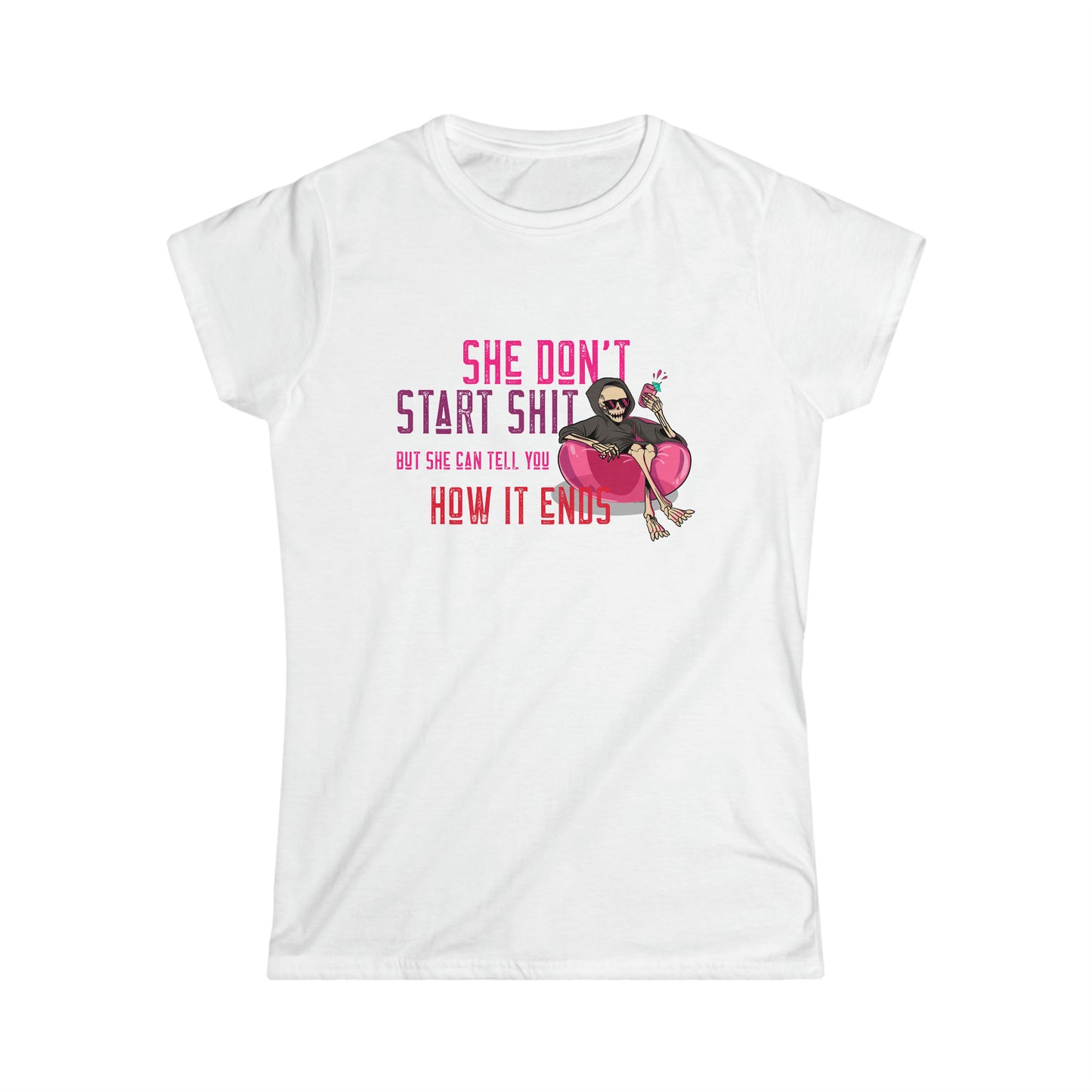 Camiseta feminina Softstyle "Vigilante Shit" - inspirada na força de Taylor Swift