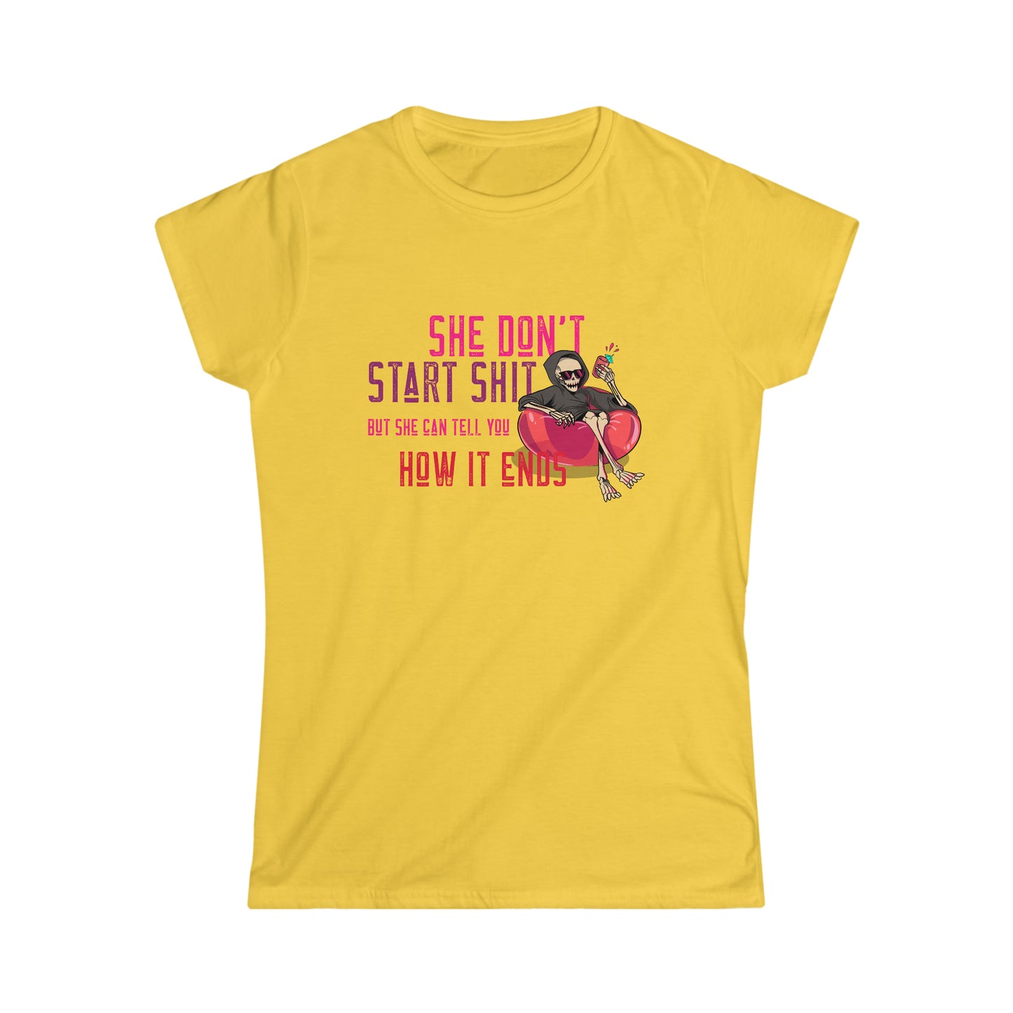 Camiseta Women's Softstyle "Vigilante Shit" - Inspirada en la Fuerza de Taylor Swift