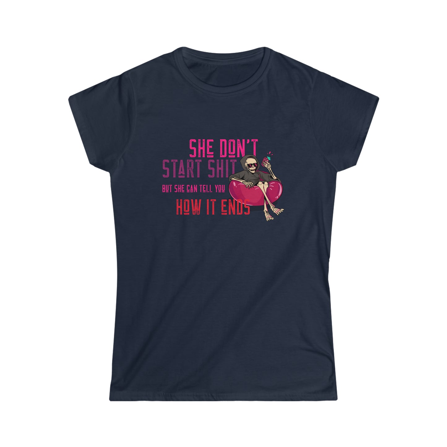 Camiseta feminina Softstyle "Vigilante Shit" - inspirada na força de Taylor Swift