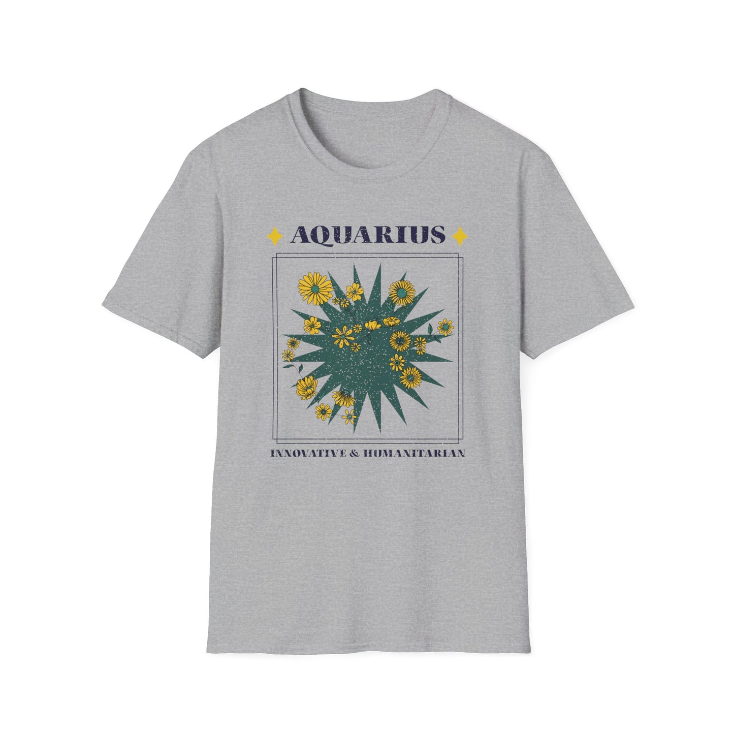 T-Shirt "Aquário: Inovador e Humanitário" - Homem