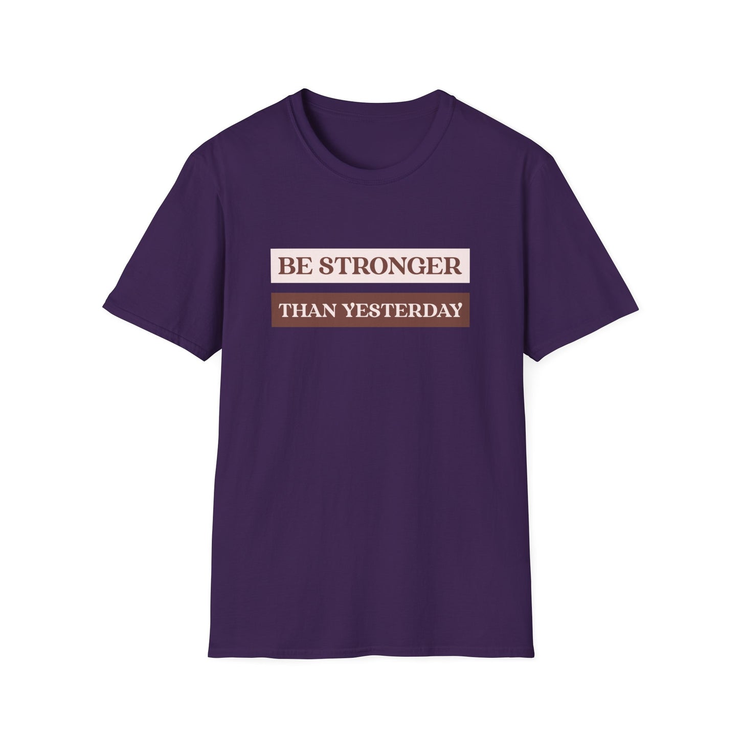 "T-shirt 'Be Stronger than Yesterday' | Men | Romero's: Estilo con Intención"