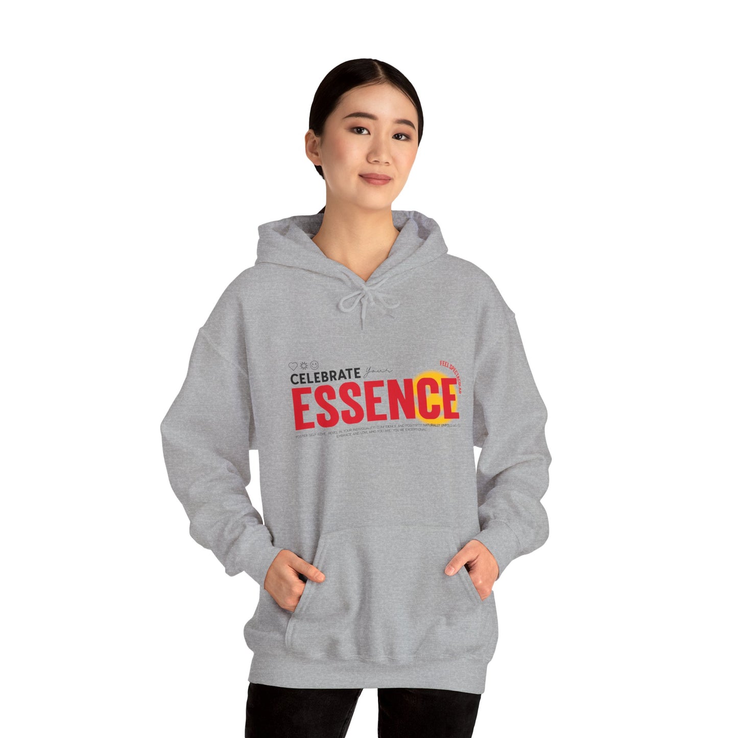 Sweatshirt con capucha "Celebrate your Essence" - Woman