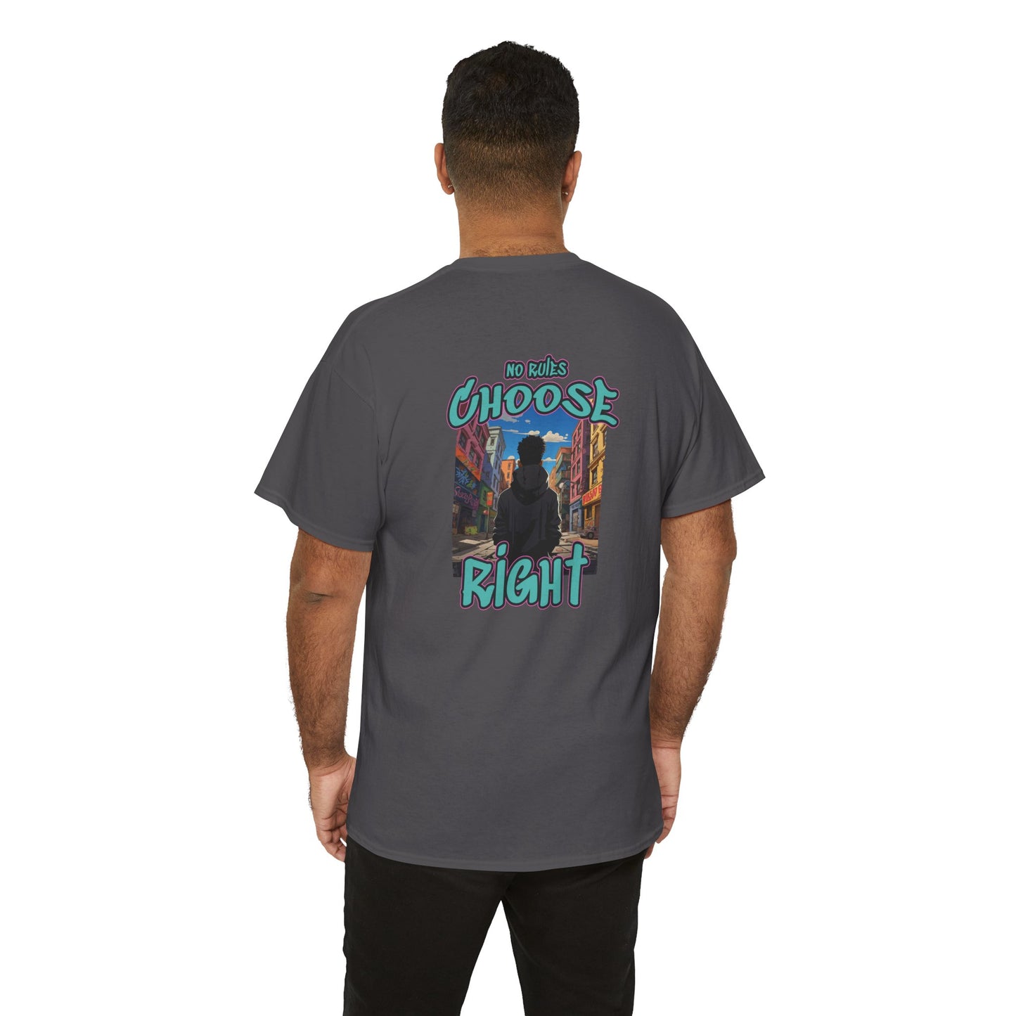 T-shirt - "No Rules, Choose Right" for a Style Without Limits - Romero's