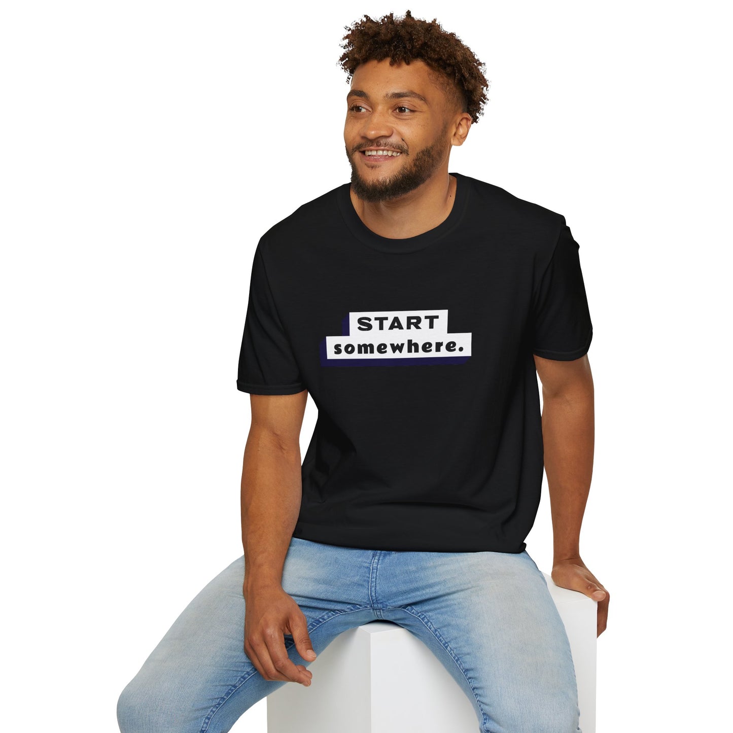 "'Start Somewhere' T-shirt | Men | Romero's: Style with Purpose"