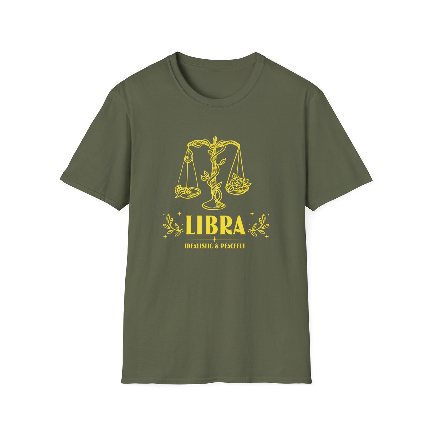 T-Shirt "Libra: Idealistic and Peaceful" | Menu