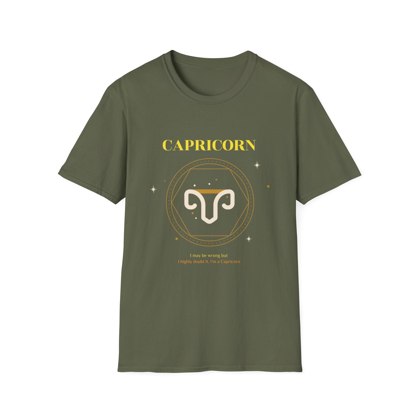 Camiseta "Capricórnio: Posso estar errado, mas duvido muito. Sou Capricórnio" | Mulher