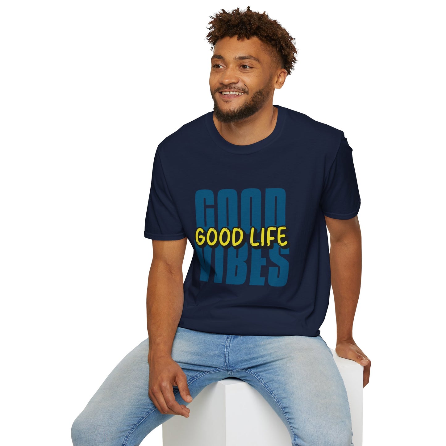 T-Shirt "Boas Vibrações, Boa Vida" - Homem