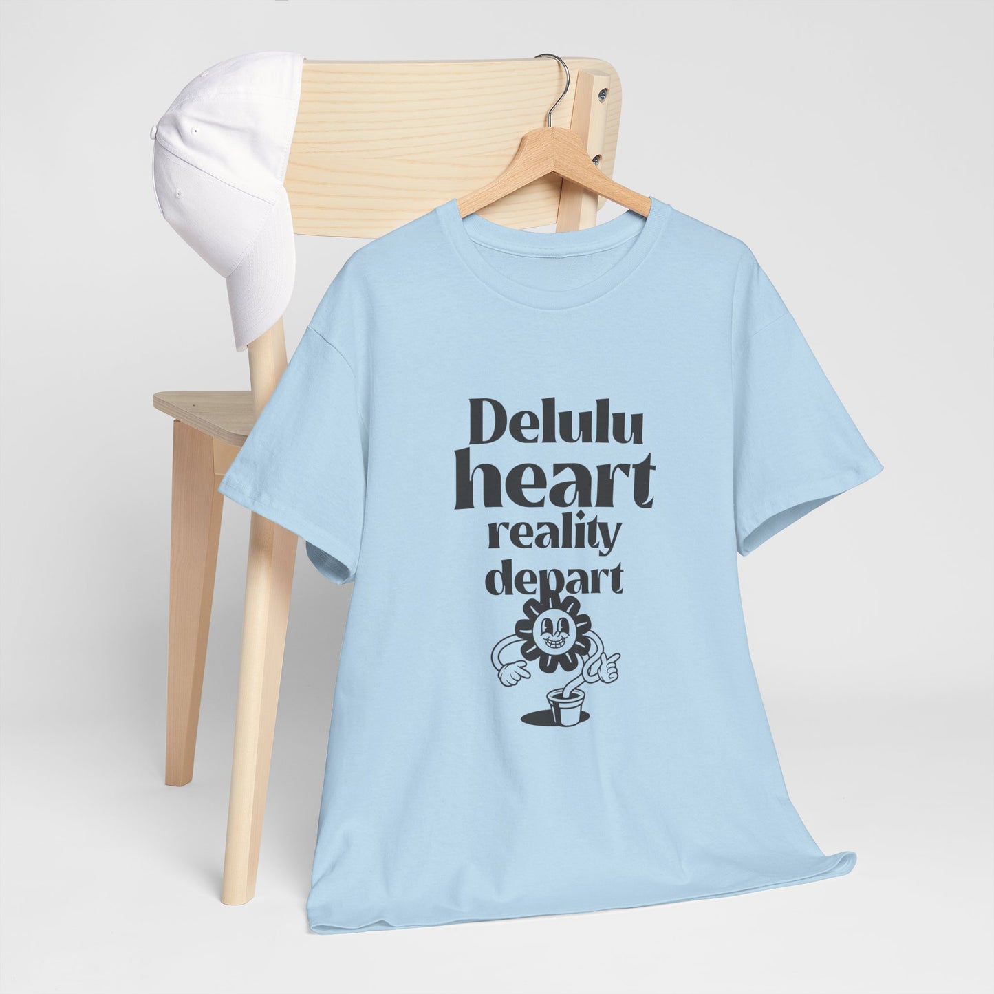 T-shirt -"Delulu Heart, Reality Depart" - Women - Romero's