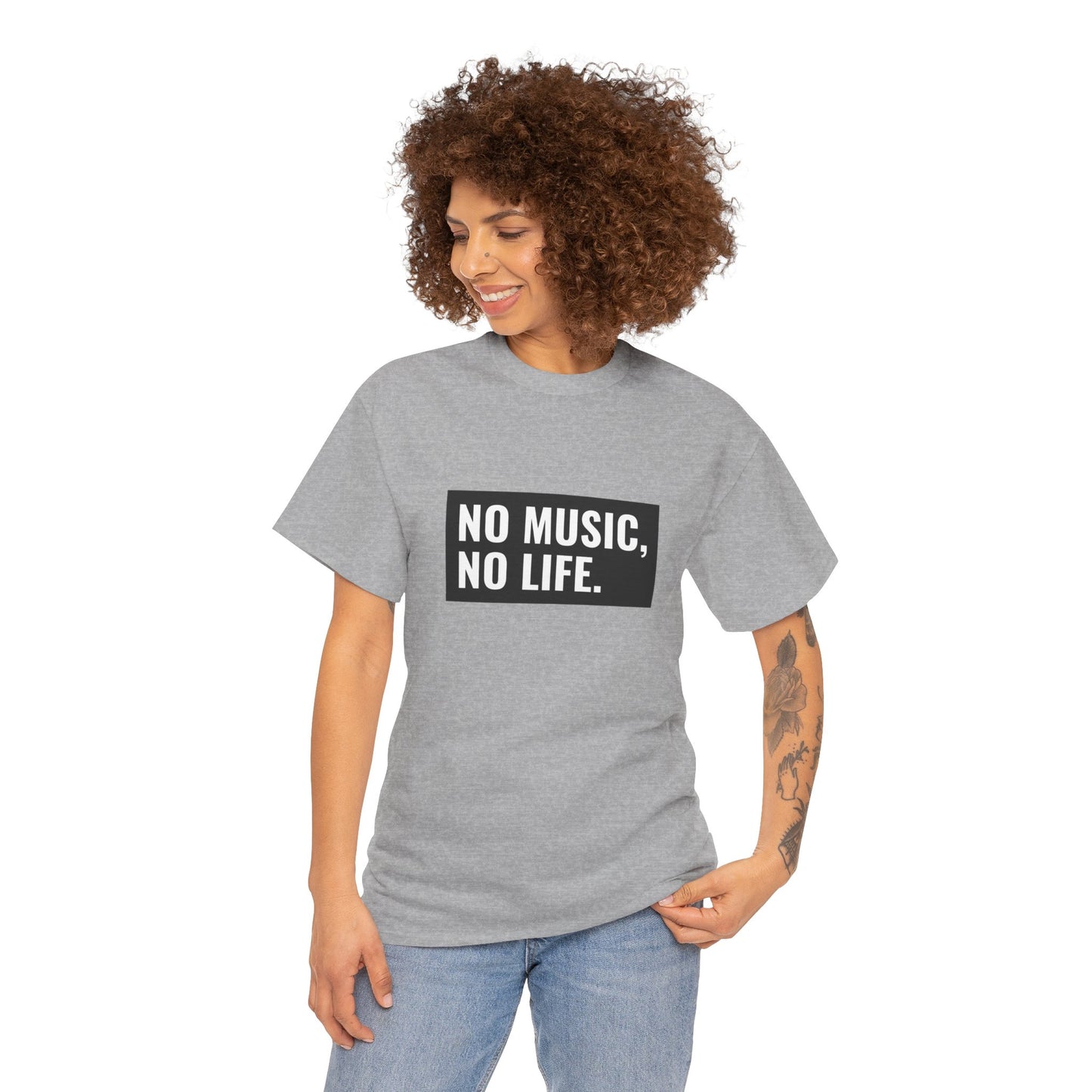 T-shirt - "Nenhuma música, nenhuma vida" | Mulheres | Romero