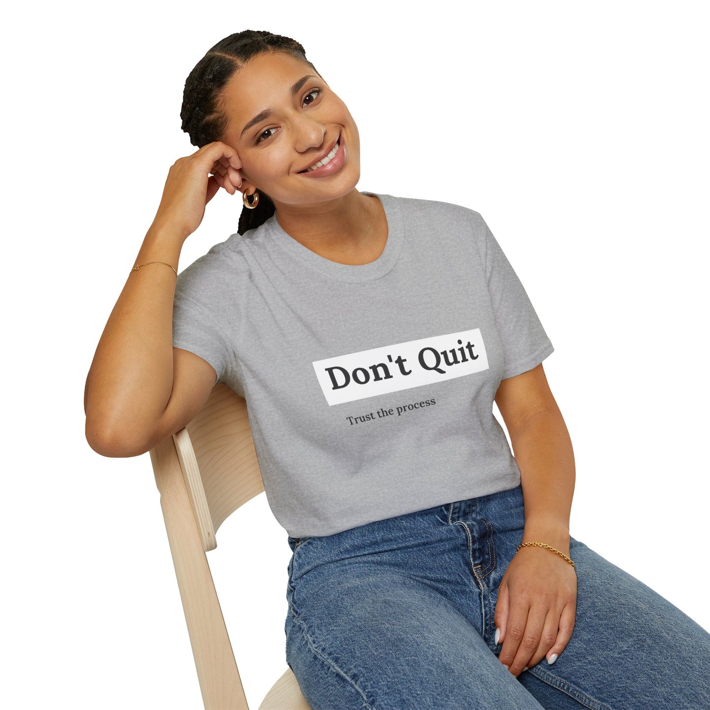 "T-shirt 'Don't Quit, Trust the Process' | Woman  | Romero's: Estilo con Intención"