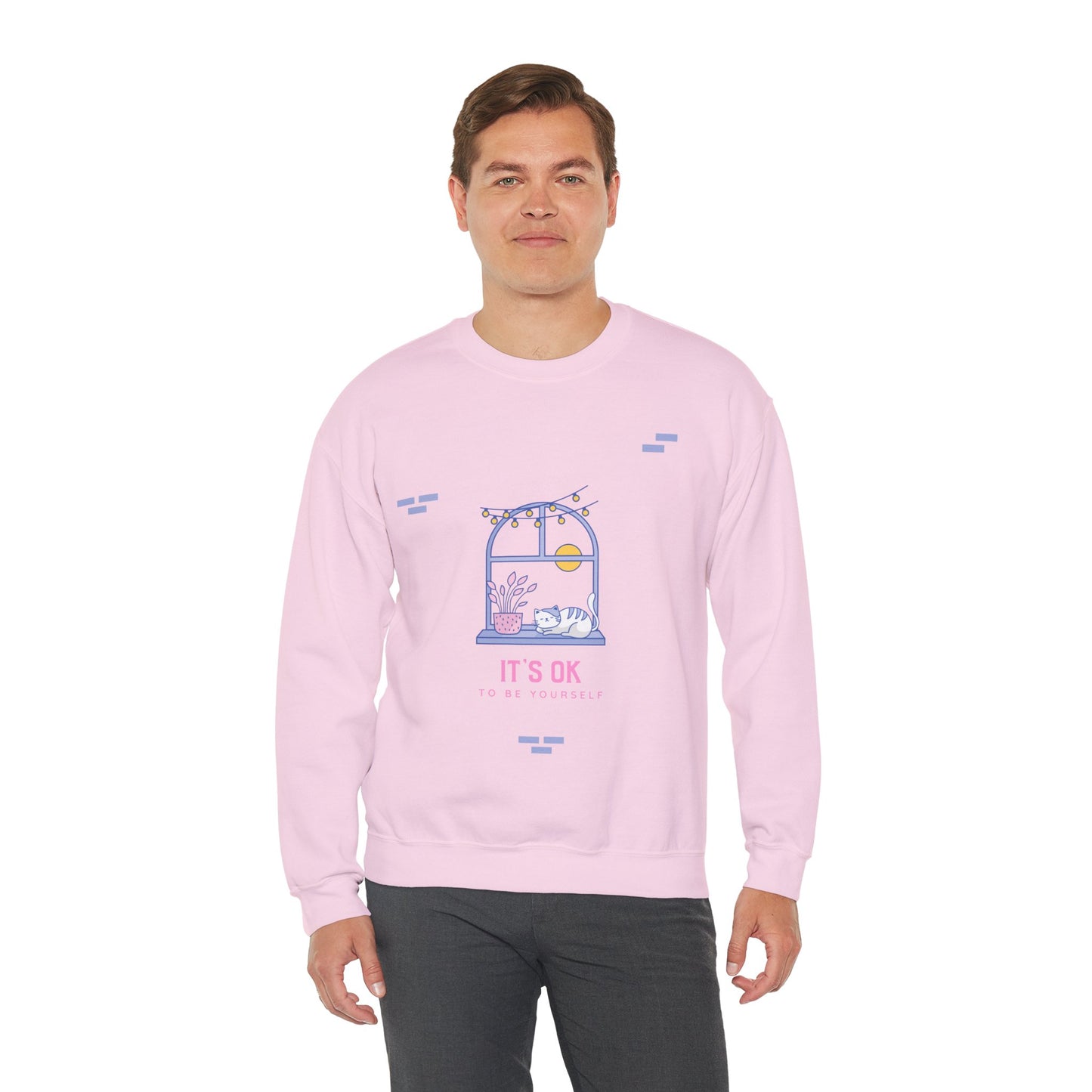 Sweatshirt  "It's ok to be Yourself" - Man