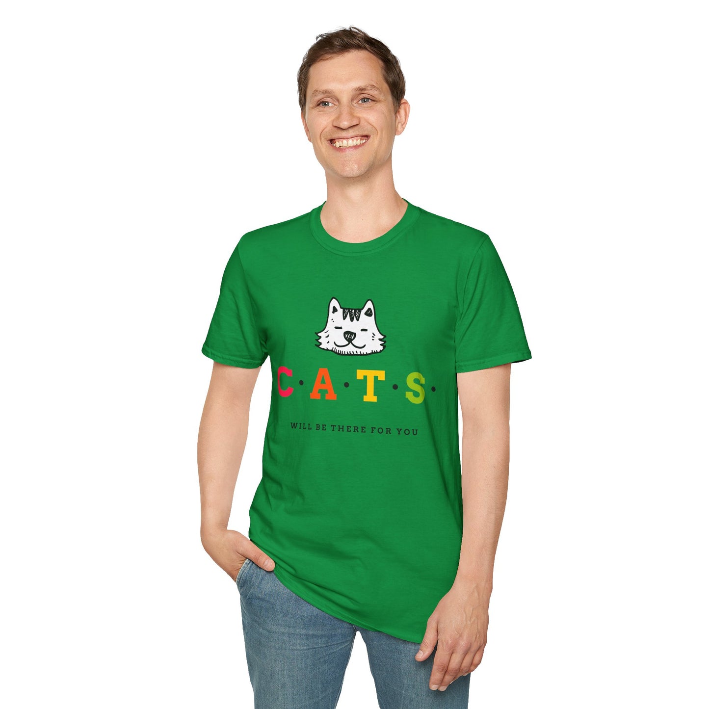 T-Shirt "Cats will be there for you" | Men