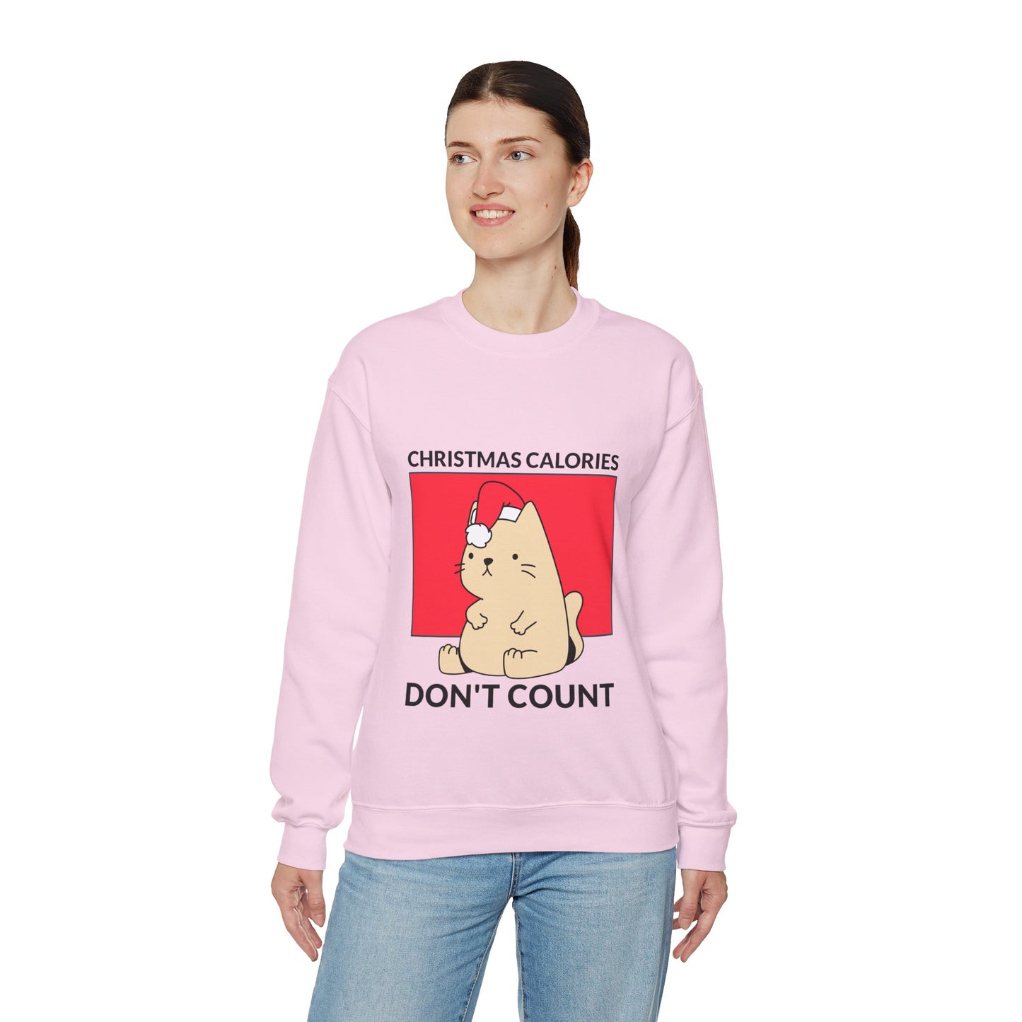 Sweatshirt "Christmas Calories Don't Count" - Woman