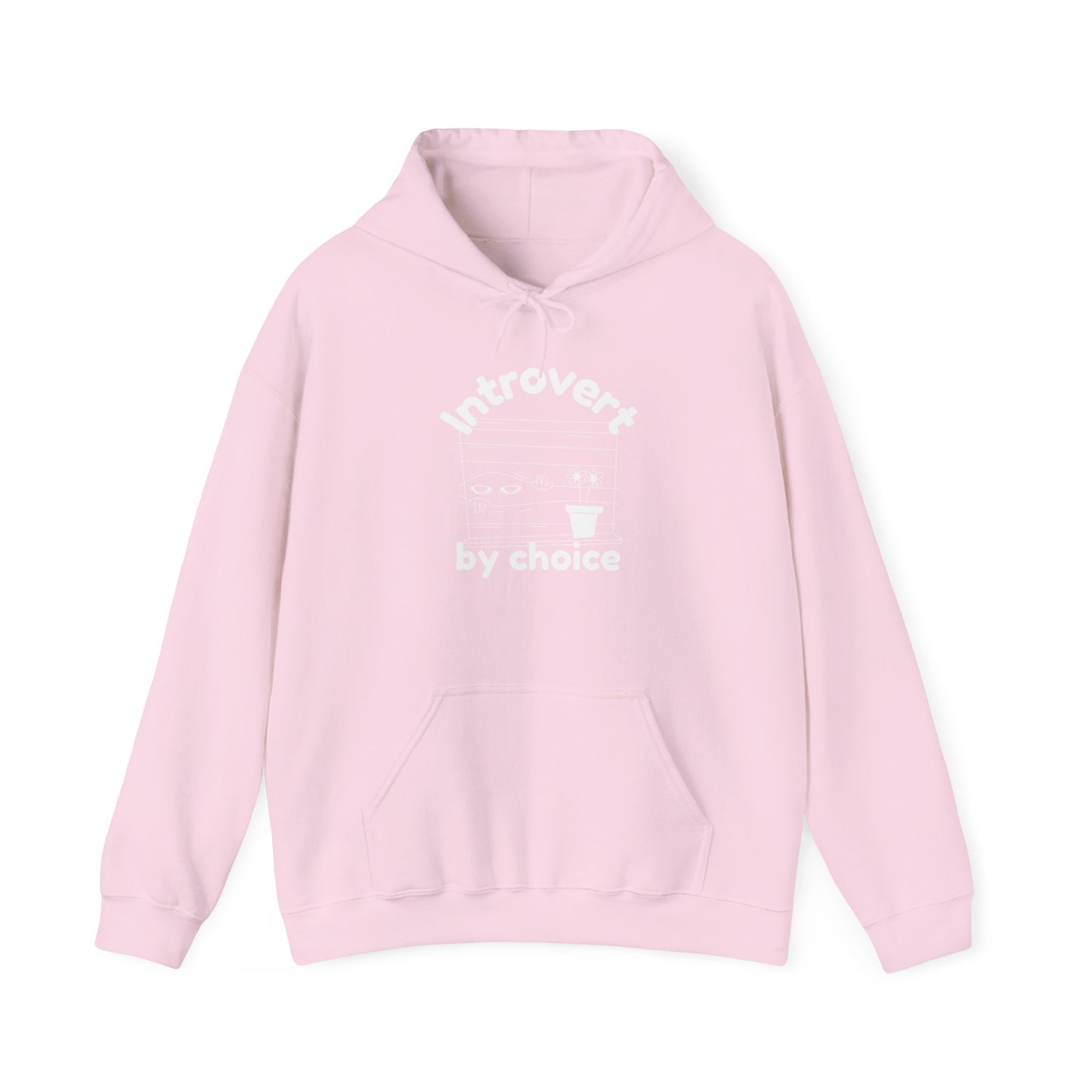 "Introvert by choice" Hooded Sweatshirt - Woman