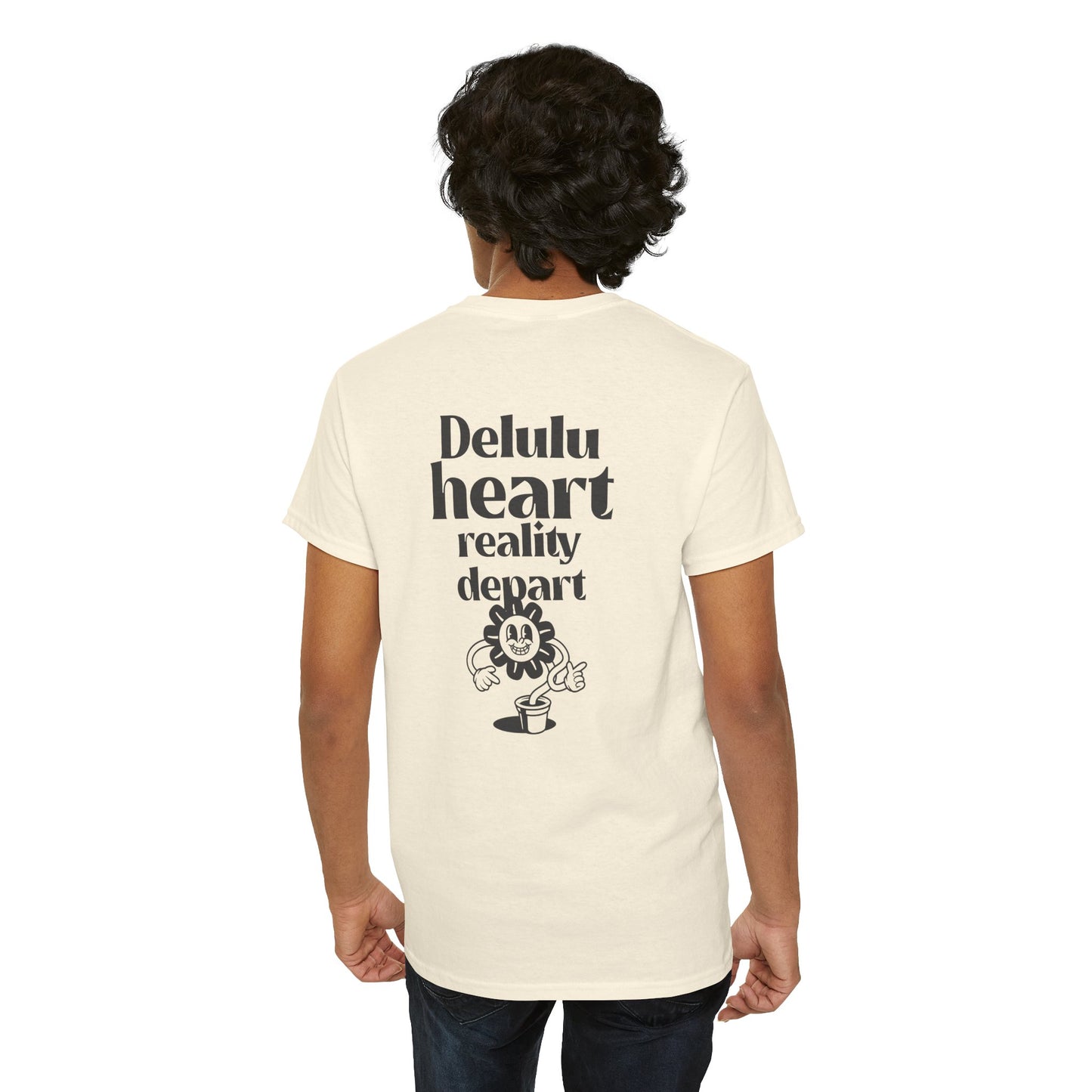 Camiseta -"Delulu Heart, Reality Depart" - Masculino - Romero's