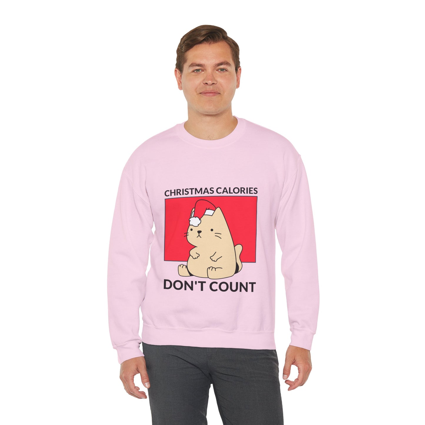 Sweatshirt "Christmas Calories Don't Count" - Man