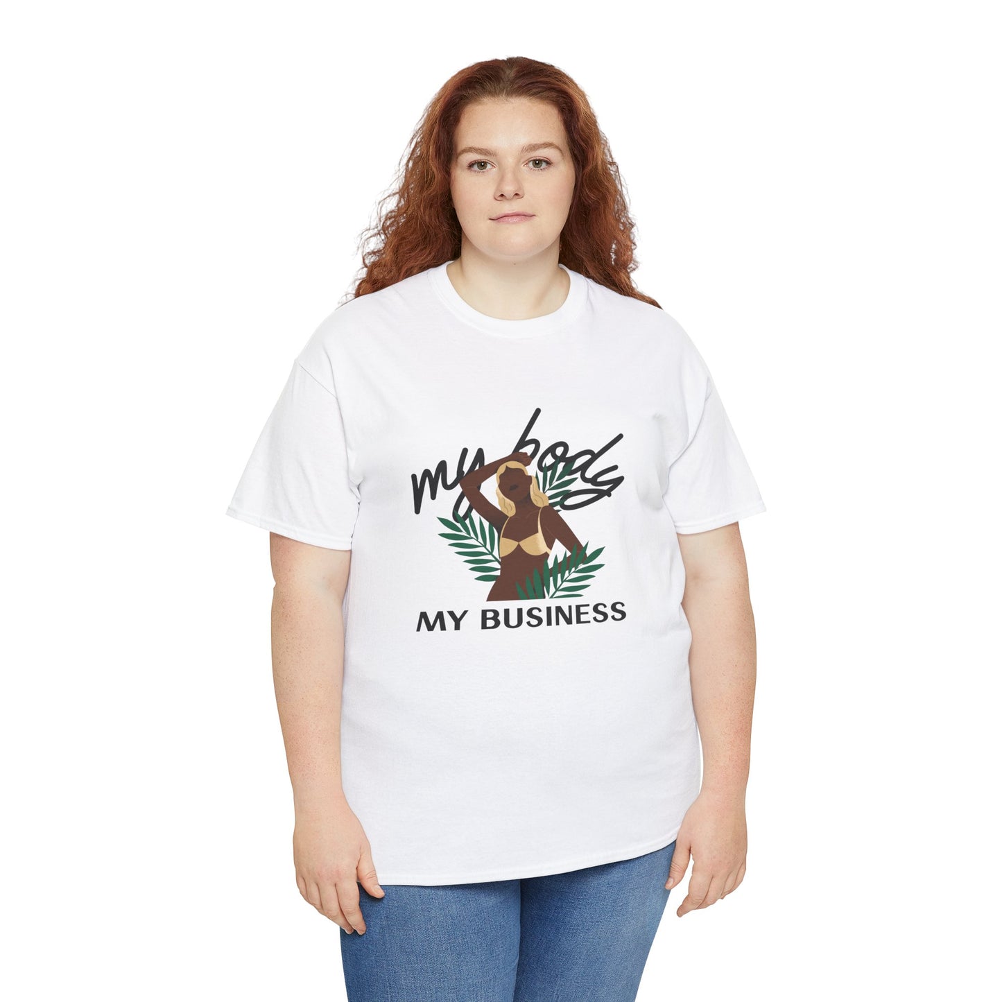 "My Body My Business" - Camiseta de empoderamento feminino - Fique forte com Romero's