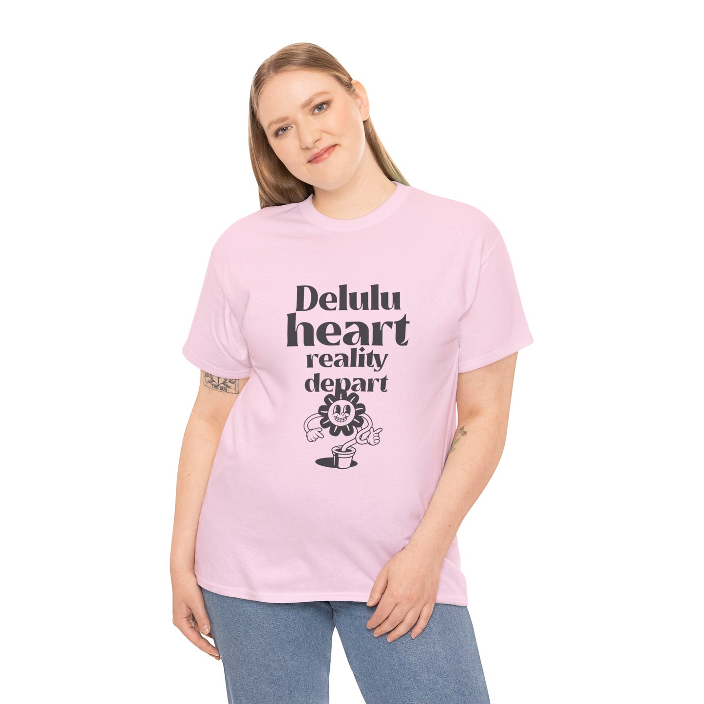 T-shirt -"Delulu Heart, Reality Depart" - Women -  Romero's