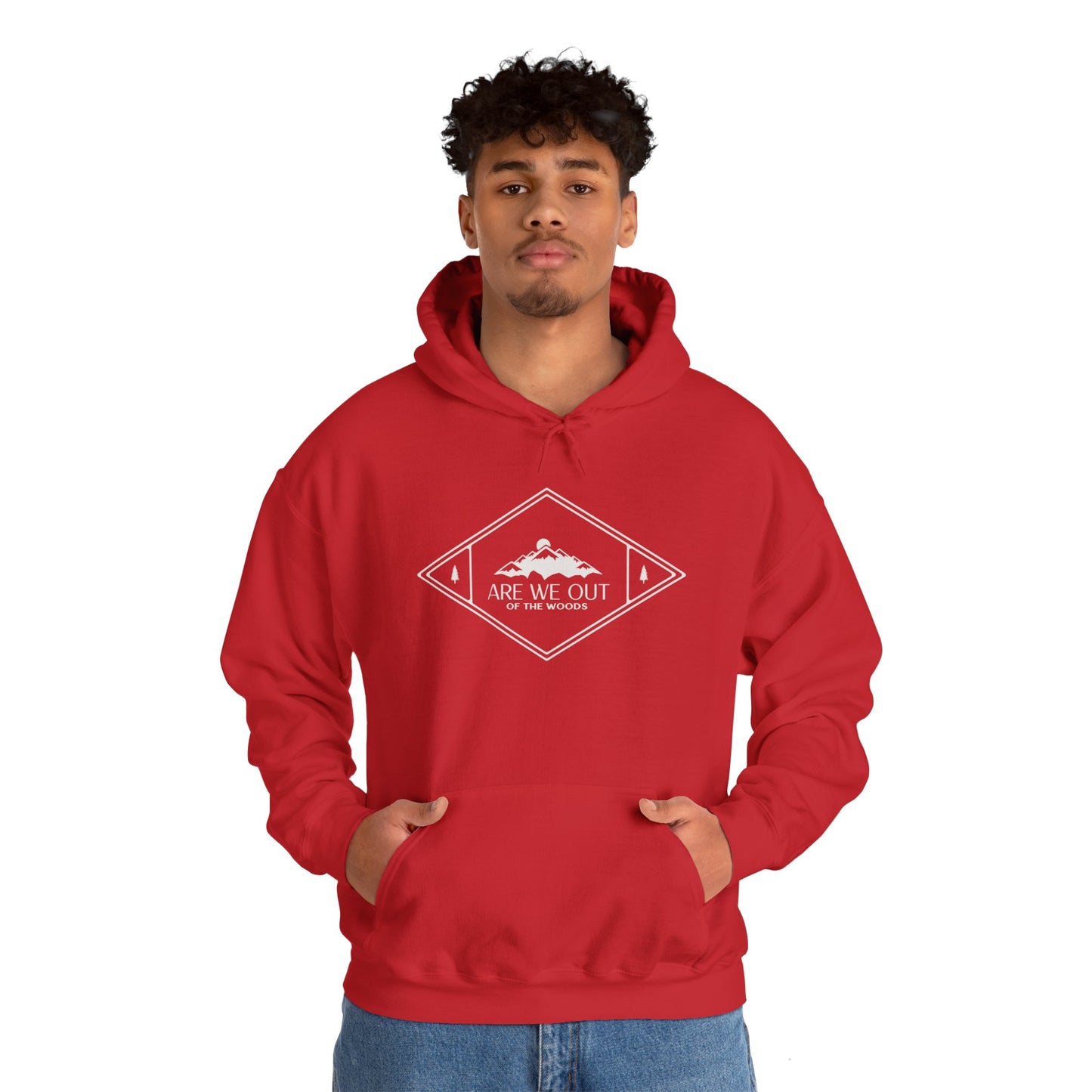 Hooded Sweatshirt "Are we out of the woods" - Man