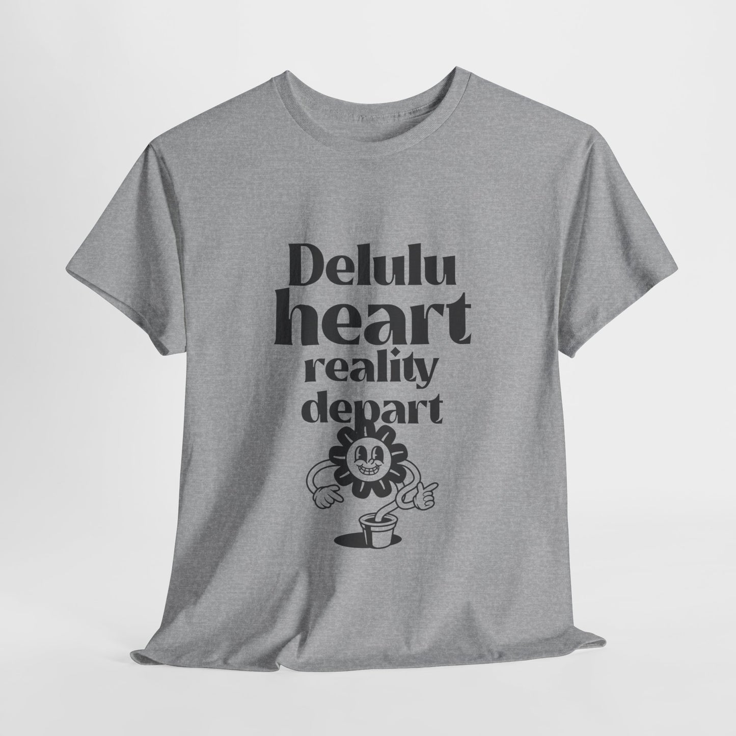 T-shirt -"Delulu Heart, Reality Depart" - Women - Romero's