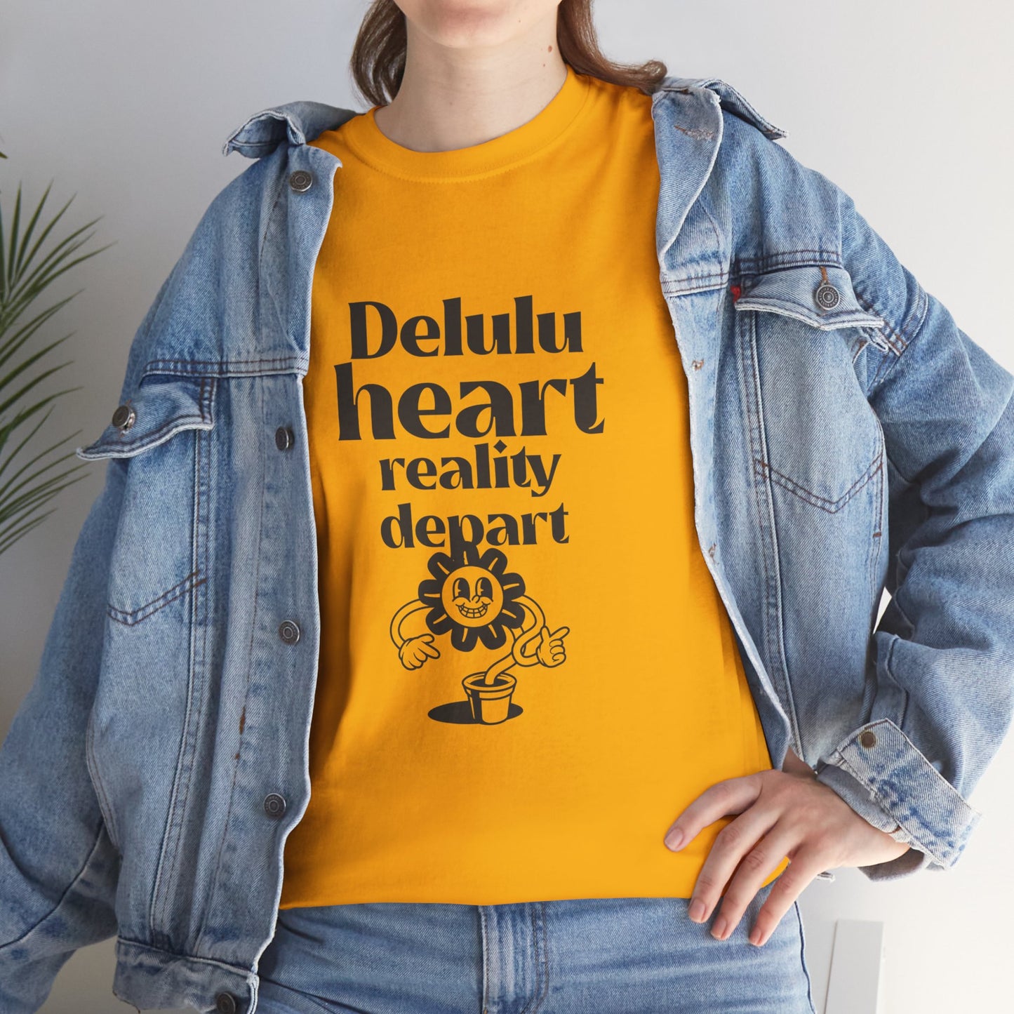 T-shirt -"Delulu Heart, Reality Depart" - Women - Romero's