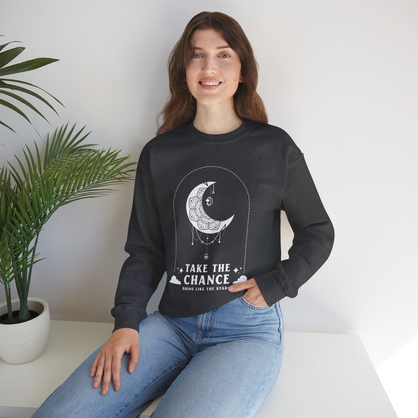 Sweatshirt "Aproveite a oportunidade, brilhe como as estrelas" - Mulher