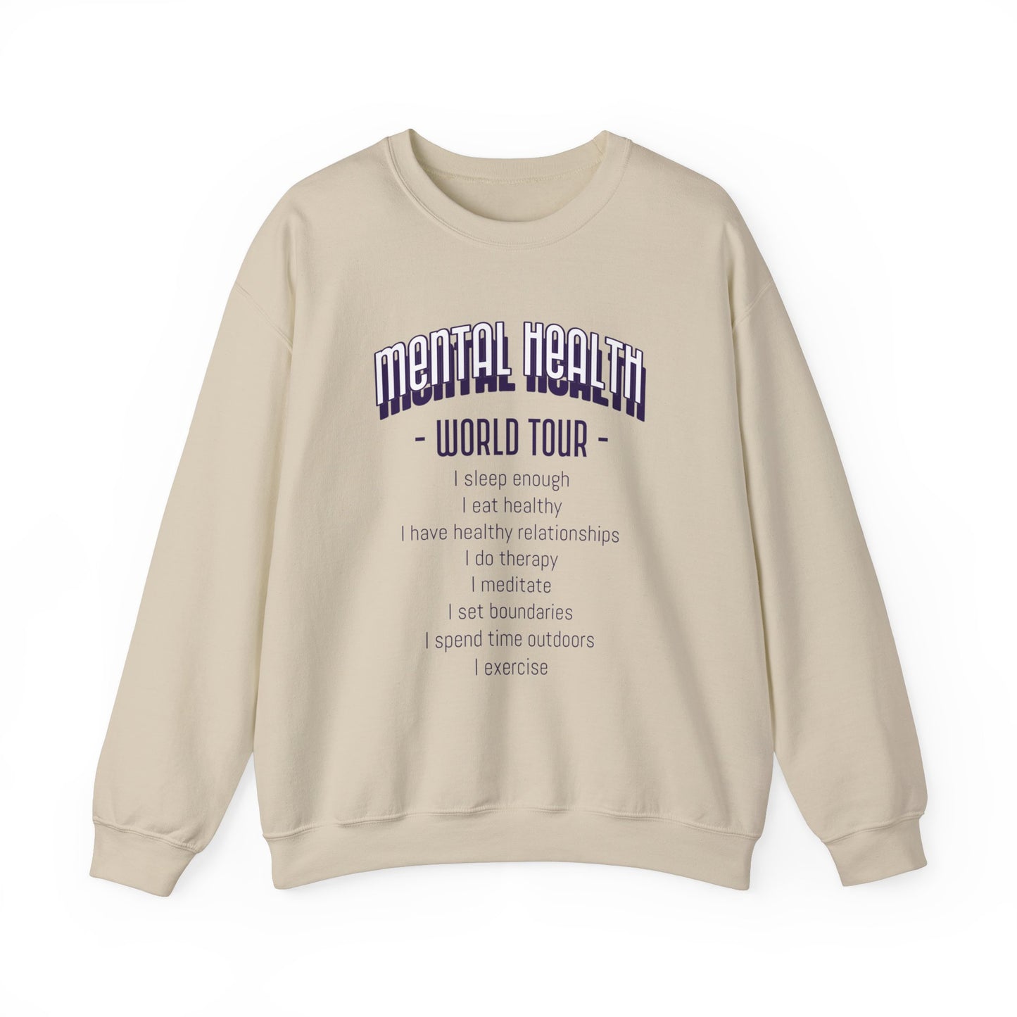 'Mental Health World Tour' Sweatshirt | Men | Romero's: Style with Purpose"