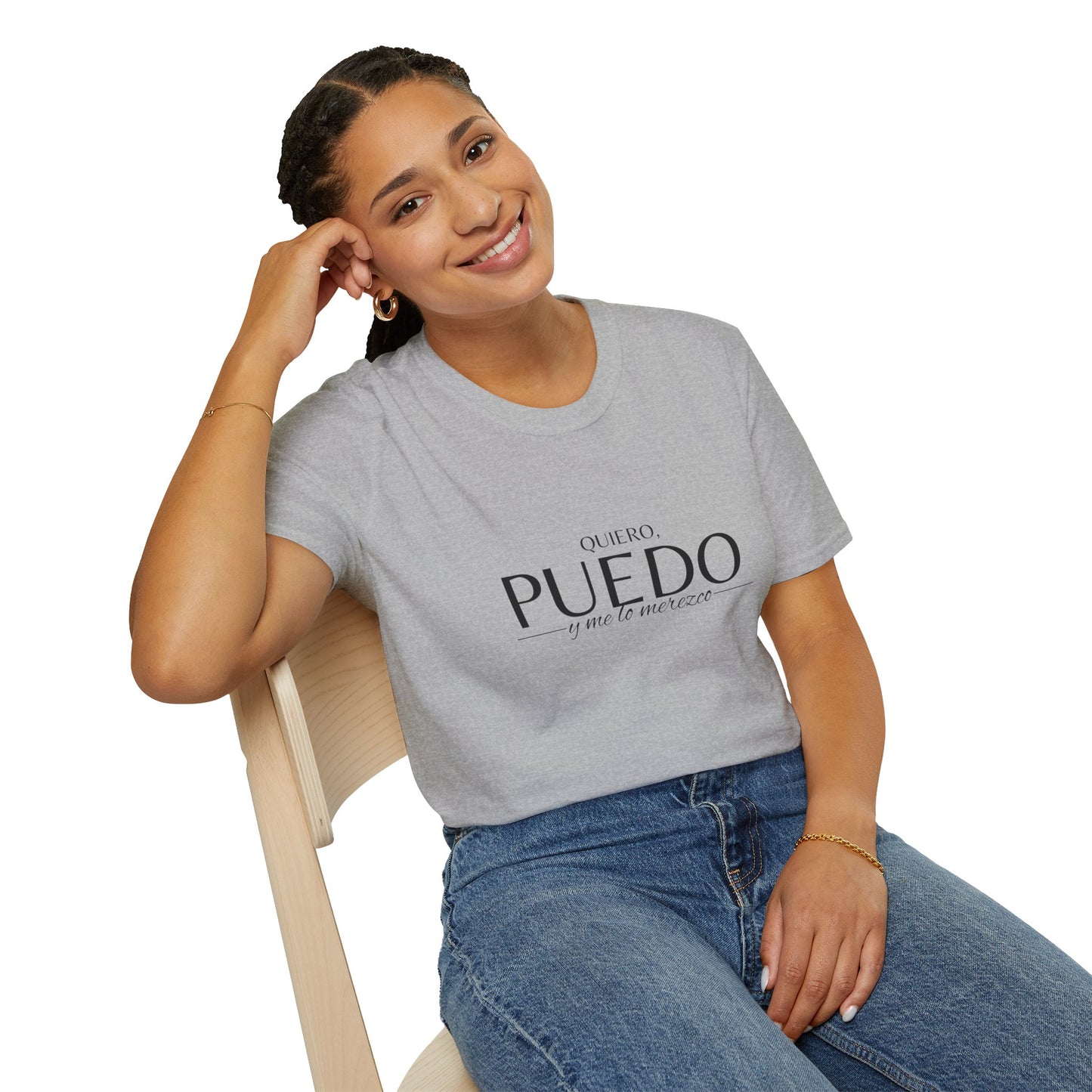 T-Shirt 'Quiero, Puedo y Me lo Merezco'  | Woman  | Reclama lo Mejor del Universo en Romero's