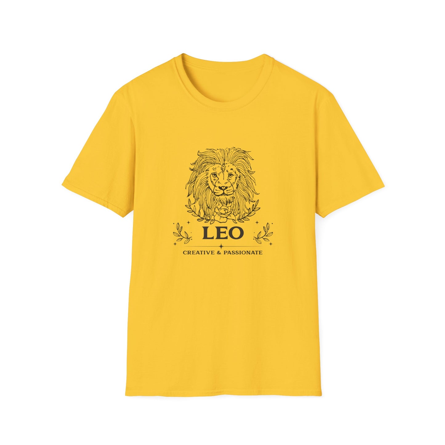 Camiseta "Leão: Criativo e Apaixonado" | Homem