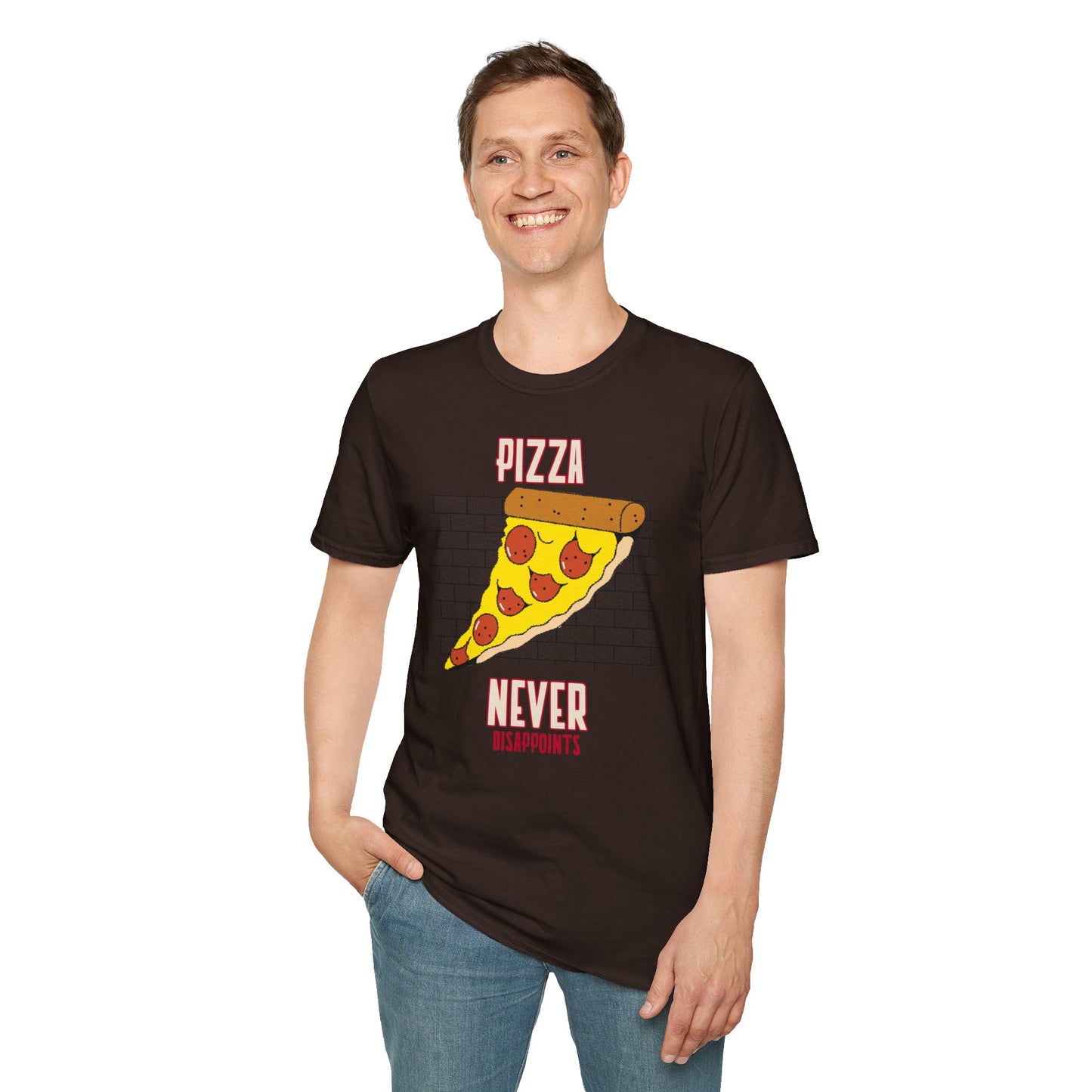 T-shirt "Pizza Never Disappoints" - Men