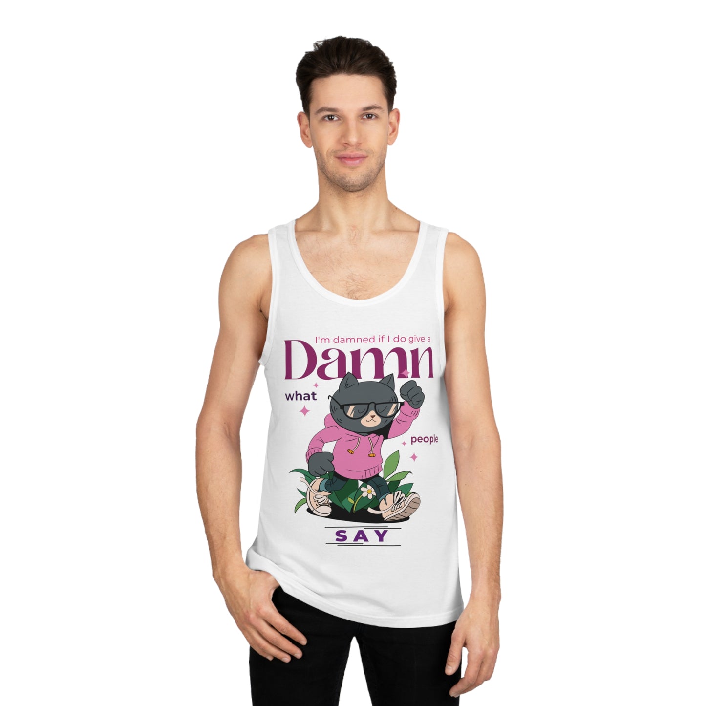 Camiseta Sin Mangas Softstyle™ "I'm Damned if I Do Give a Damn" - Taylor's Edition