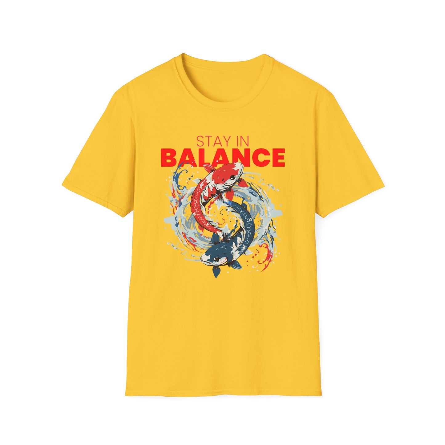 T-Shirt "Stay in Balance: Peces Ying Yang" | Men | Romero's - Estilo con Intención