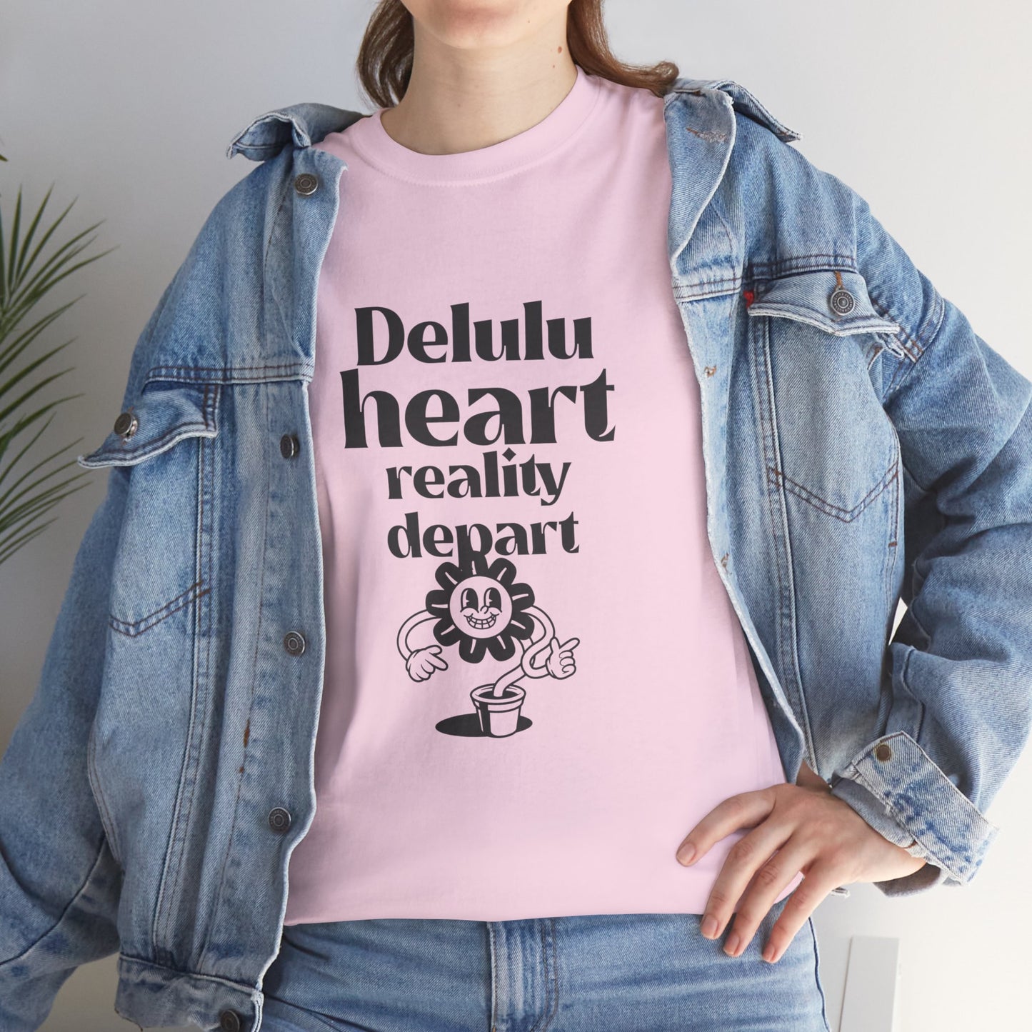 T-shirt -"Delulu Heart, Reality Depart" - Women -  Romero's