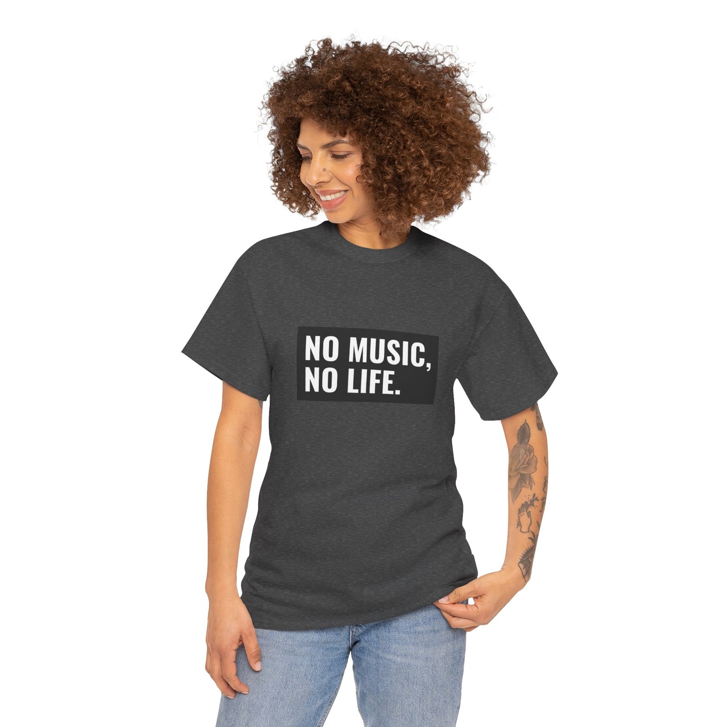 T-shirt - "Nenhuma música, nenhuma vida" | Mulheres | Romero