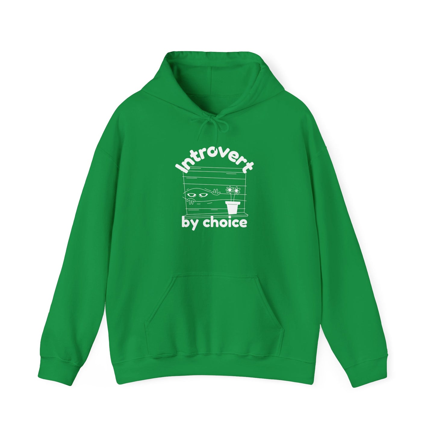 "Introvert by choice" Hooded Sweatshirt - Woman