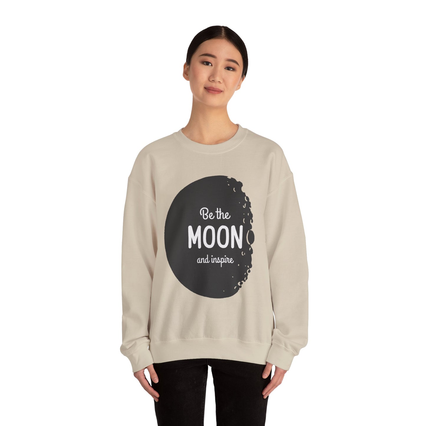 Sweatshirt "Be the Moon and Inspire" - Woman