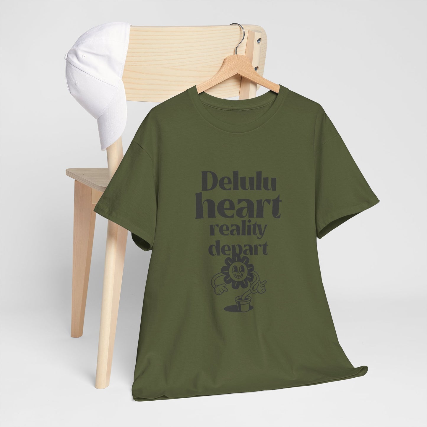 T-shirt -"Delulu Heart, Reality Depart" - Women - Romero's