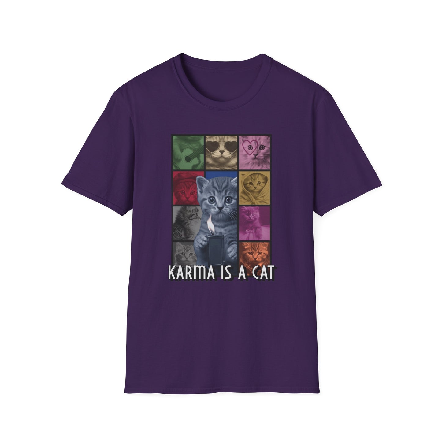 T-shirt "Karma é um Gato" - Homem