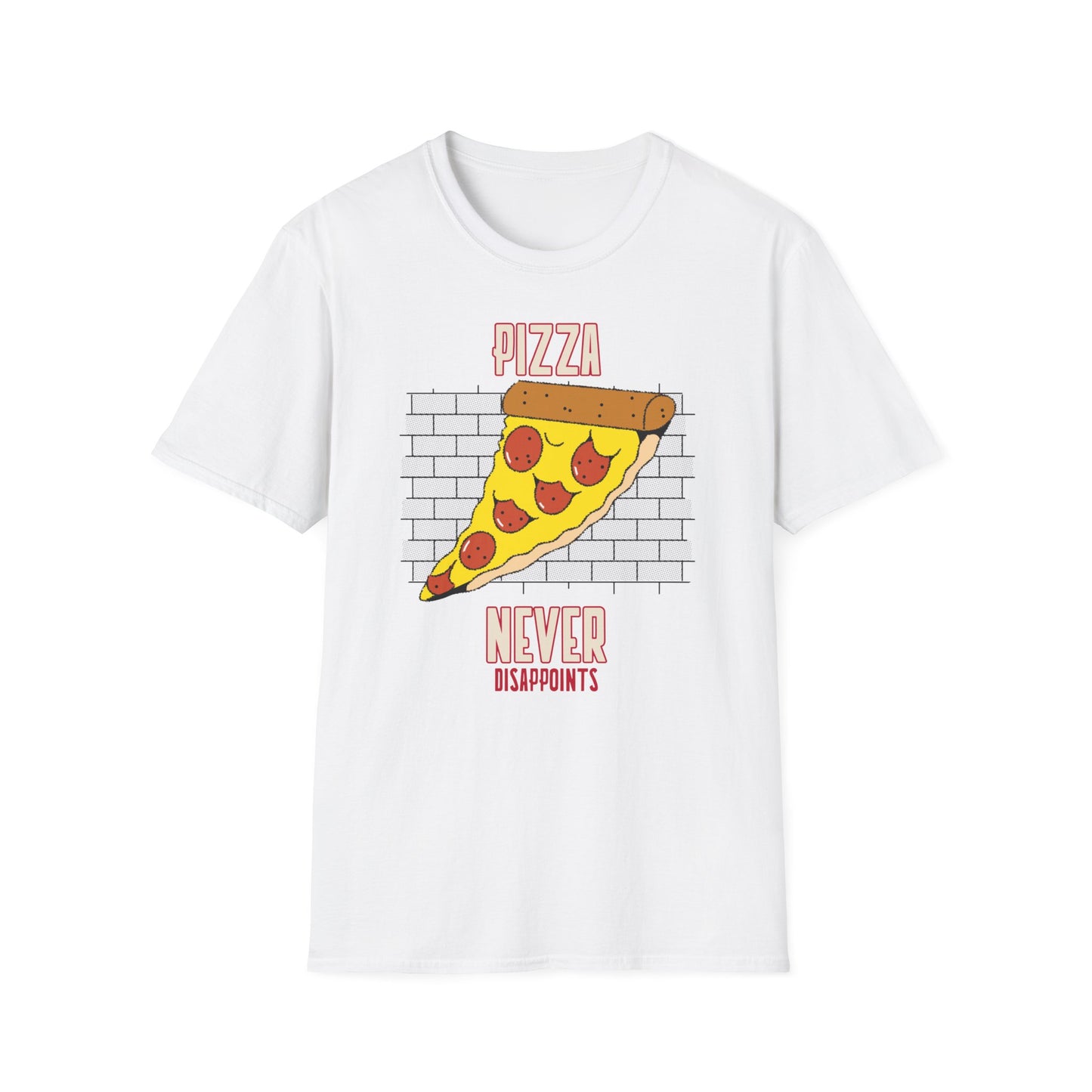 T-shirt "Pizza Never Disappoints" - Men