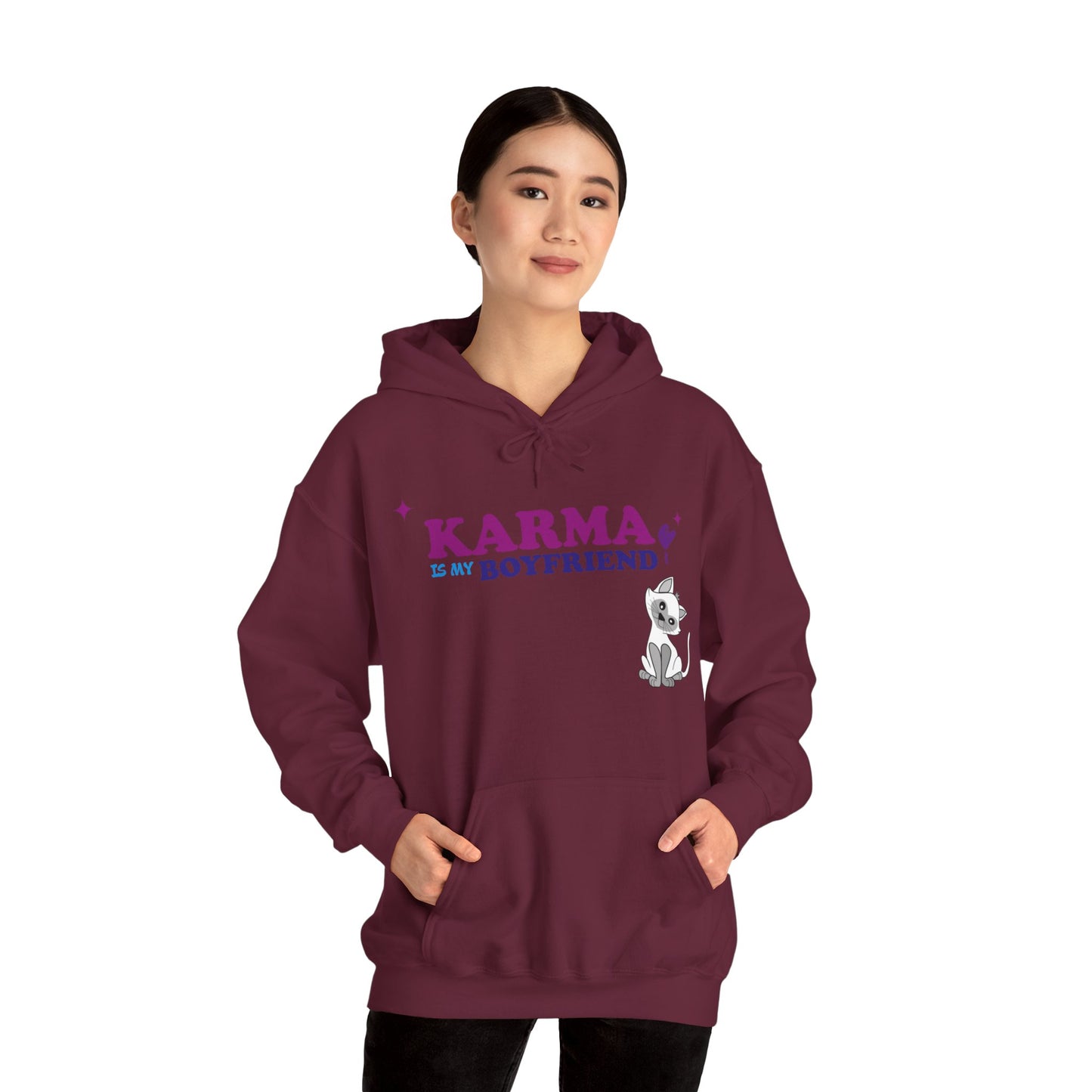 Sweatshirt "Karma Is My Boyfriend" - Mulher